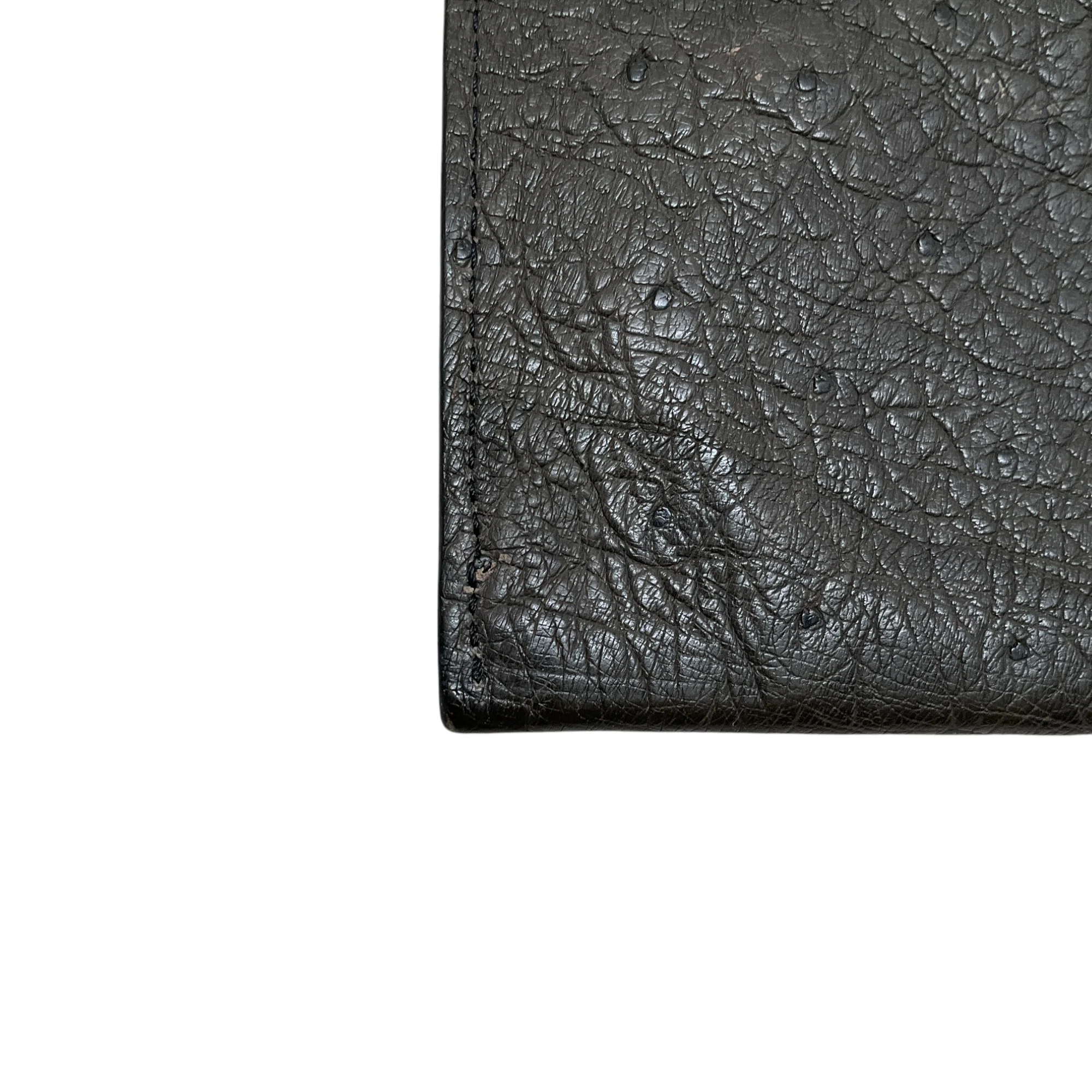 Akris Dark Green Ostrich Leather Wristlet - Image 8