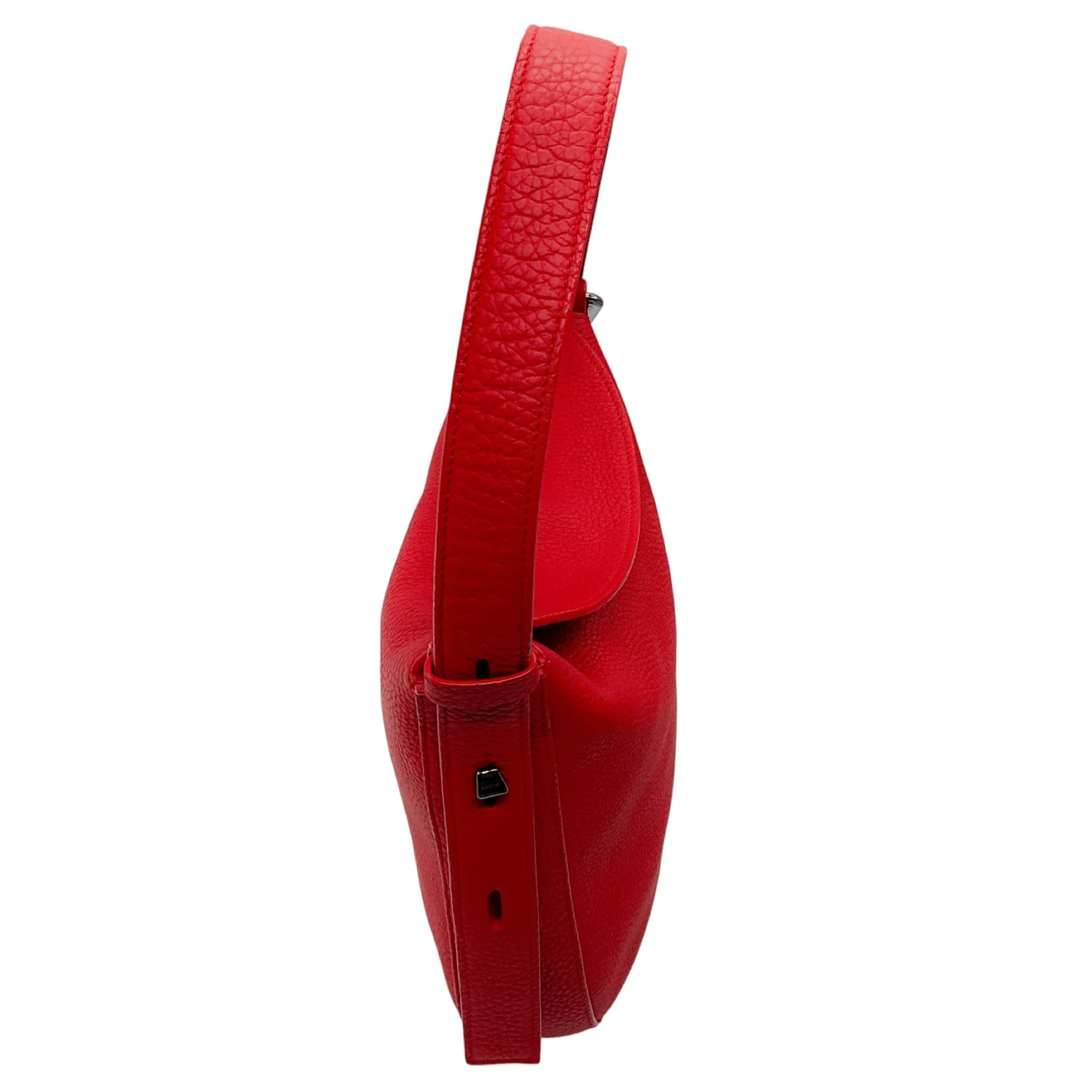 Akris Lipstick Red Grained Calfskin Leather Tasche XS Anna Bag - Image 2