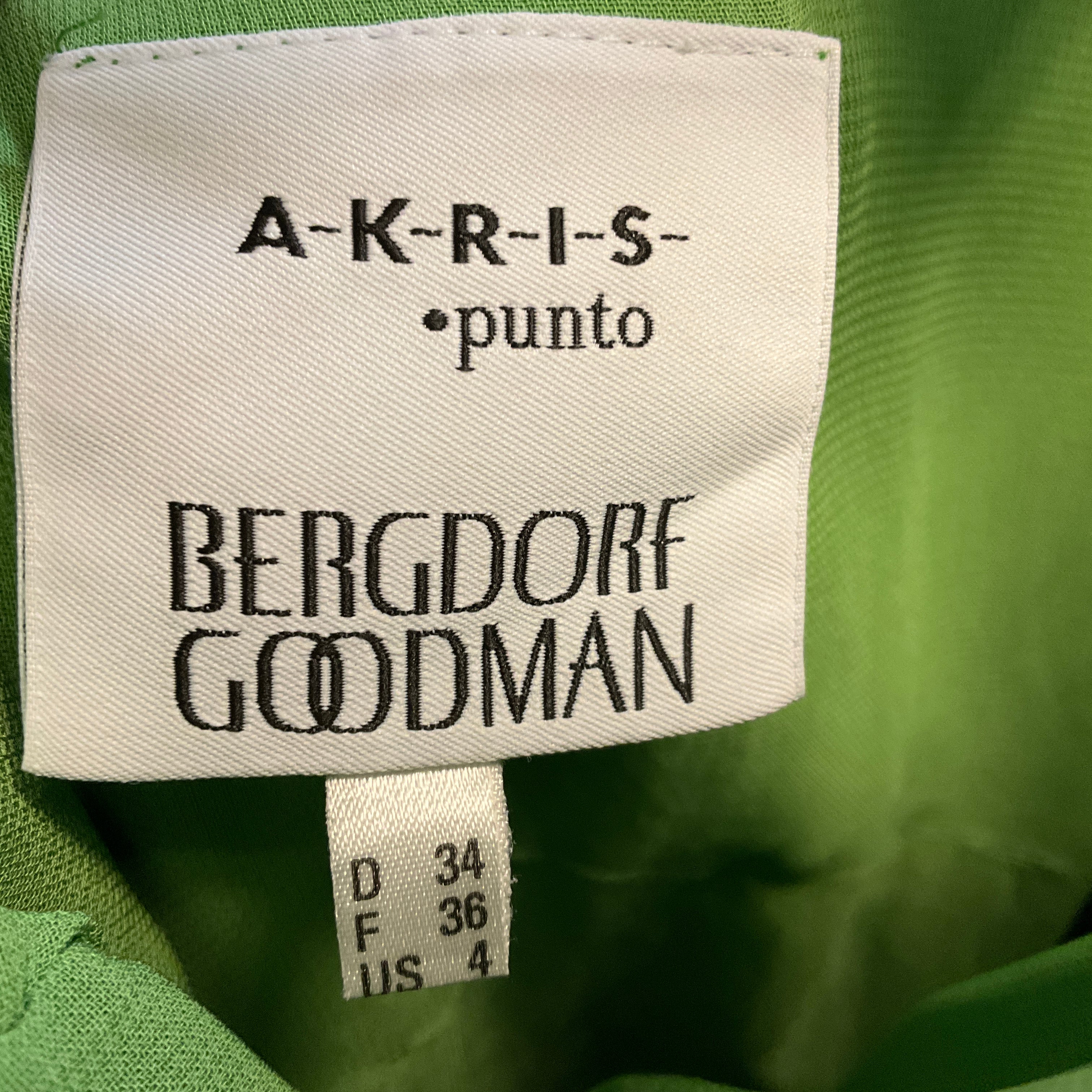 Akris Punto Kelly Green Cut Out Detail Sleeveless Cotton Midi Dress - Image 4