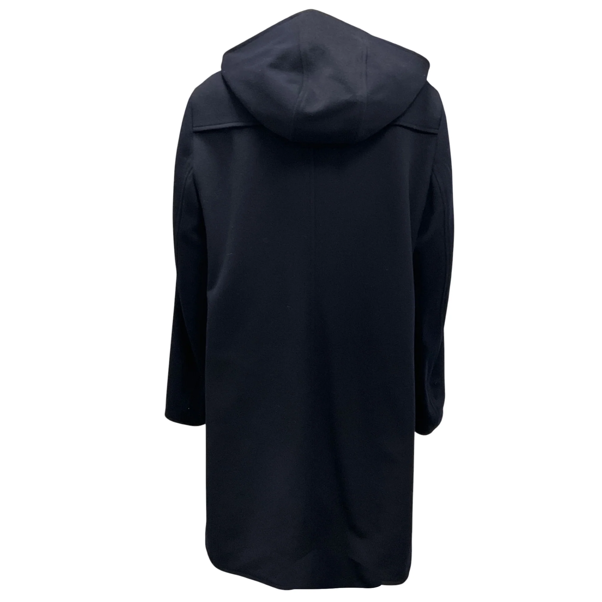 Akris Punto Navy / Black Reversible Wool and Tessuto Coat - Image 3