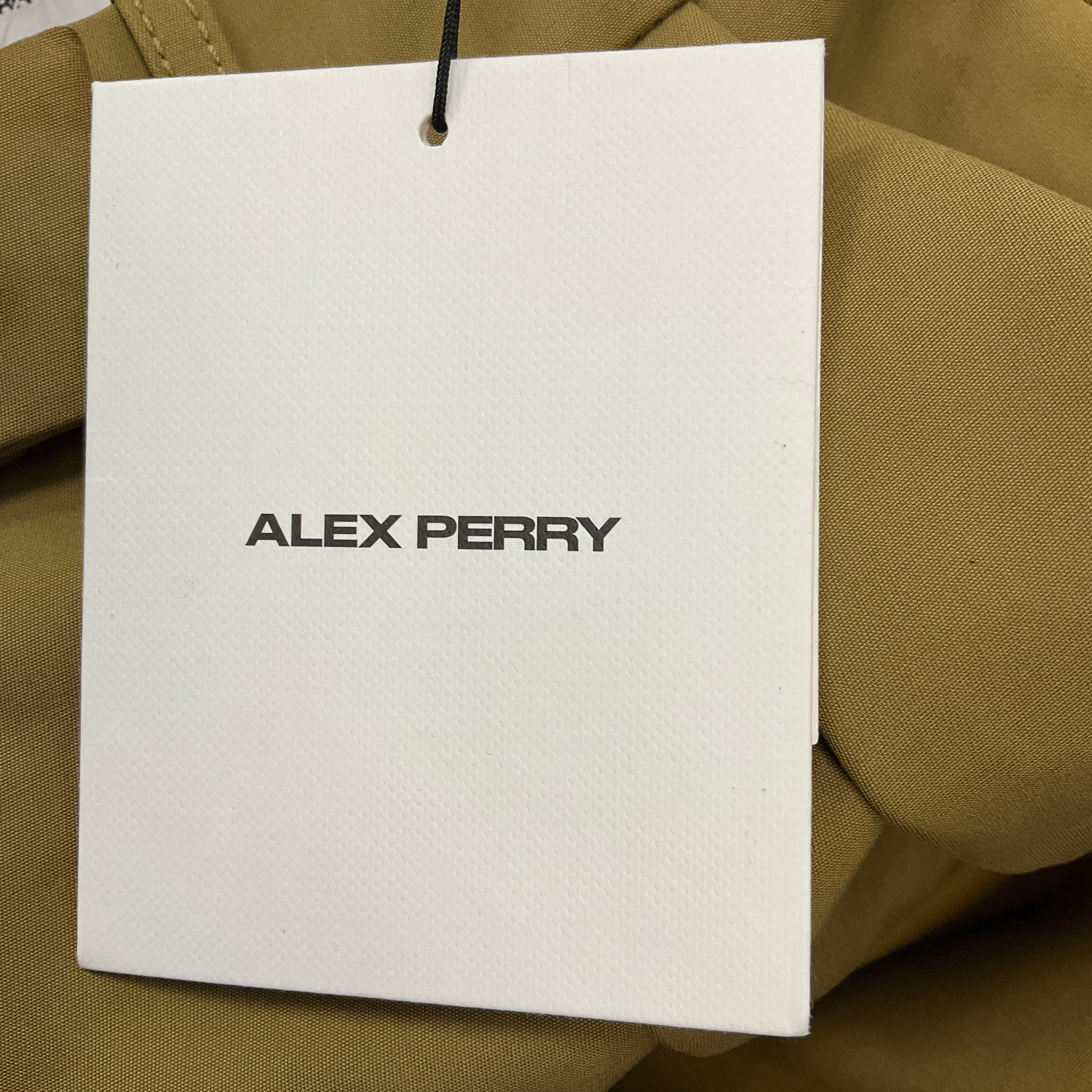 Alex Perry Khaki Tailored Cotton Trouser - Image 6