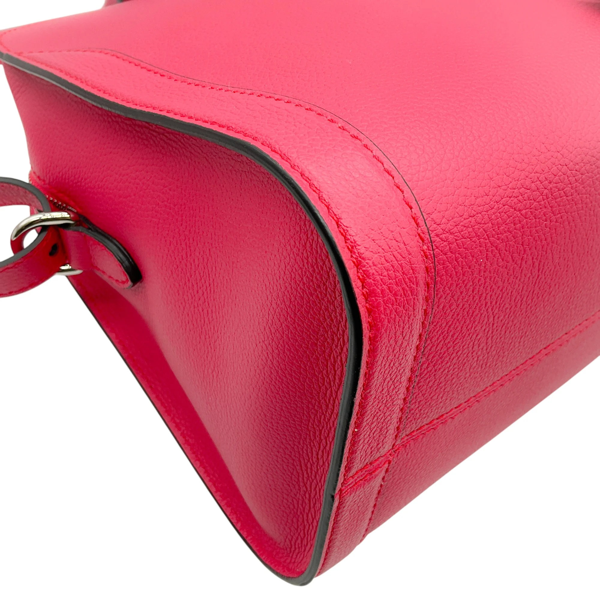 Alexander McQueen Pink Leather Padlock Satchel - Image 5