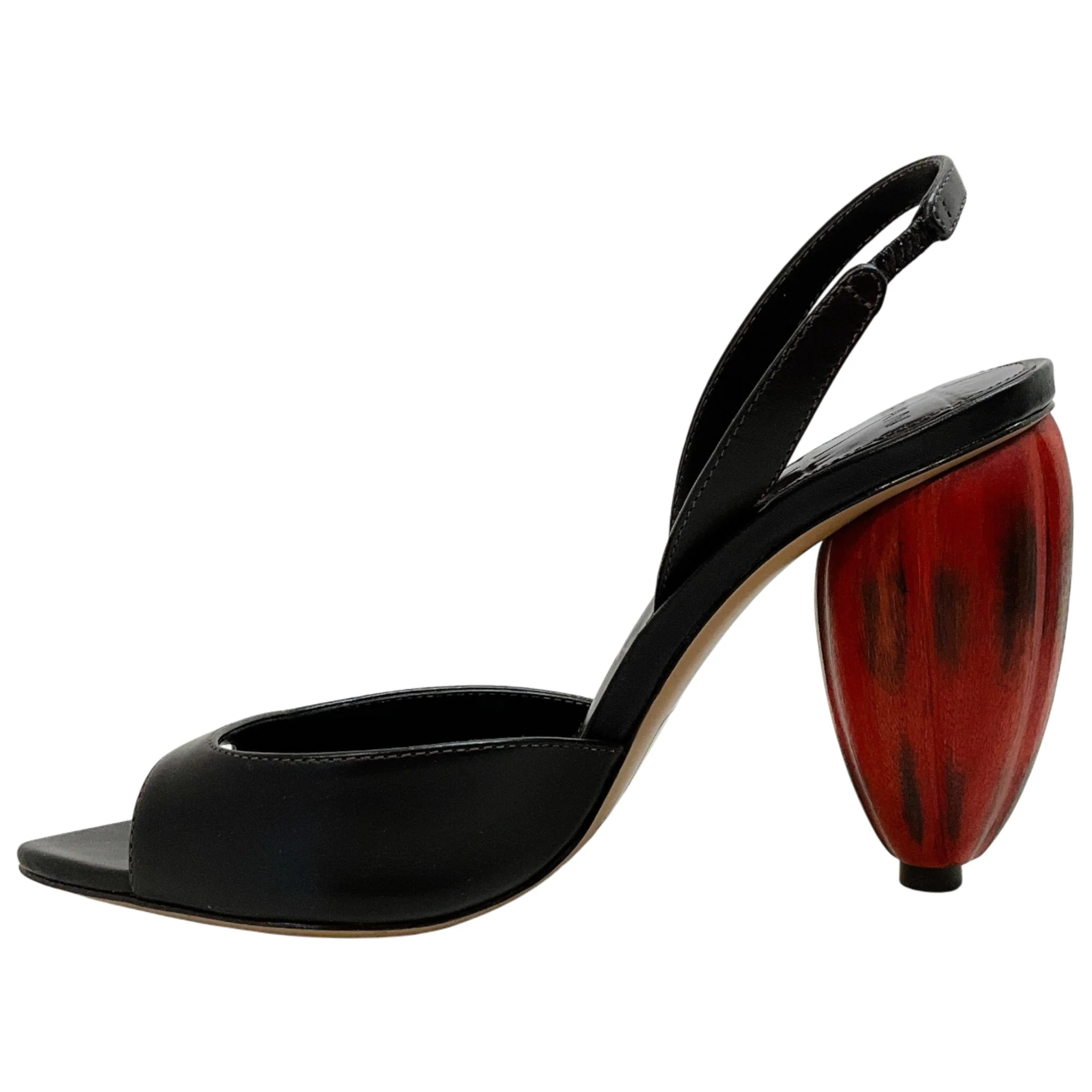 Alexandre Birman Cacau Leather Slingback Sandals - Image 3