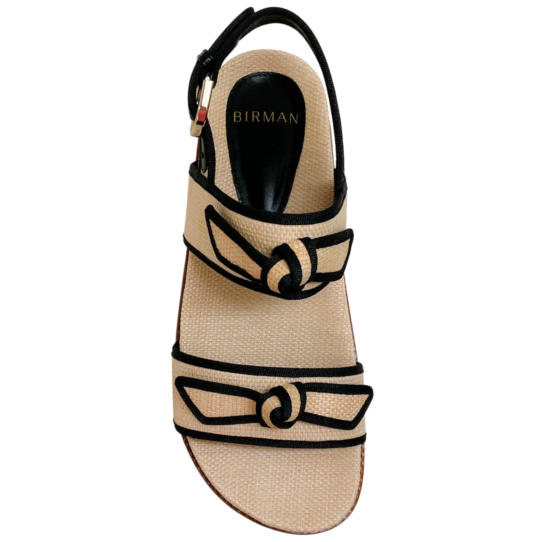 Alexandre Birman Natural Grosgrain Raffia Sport Sandals - Image 4