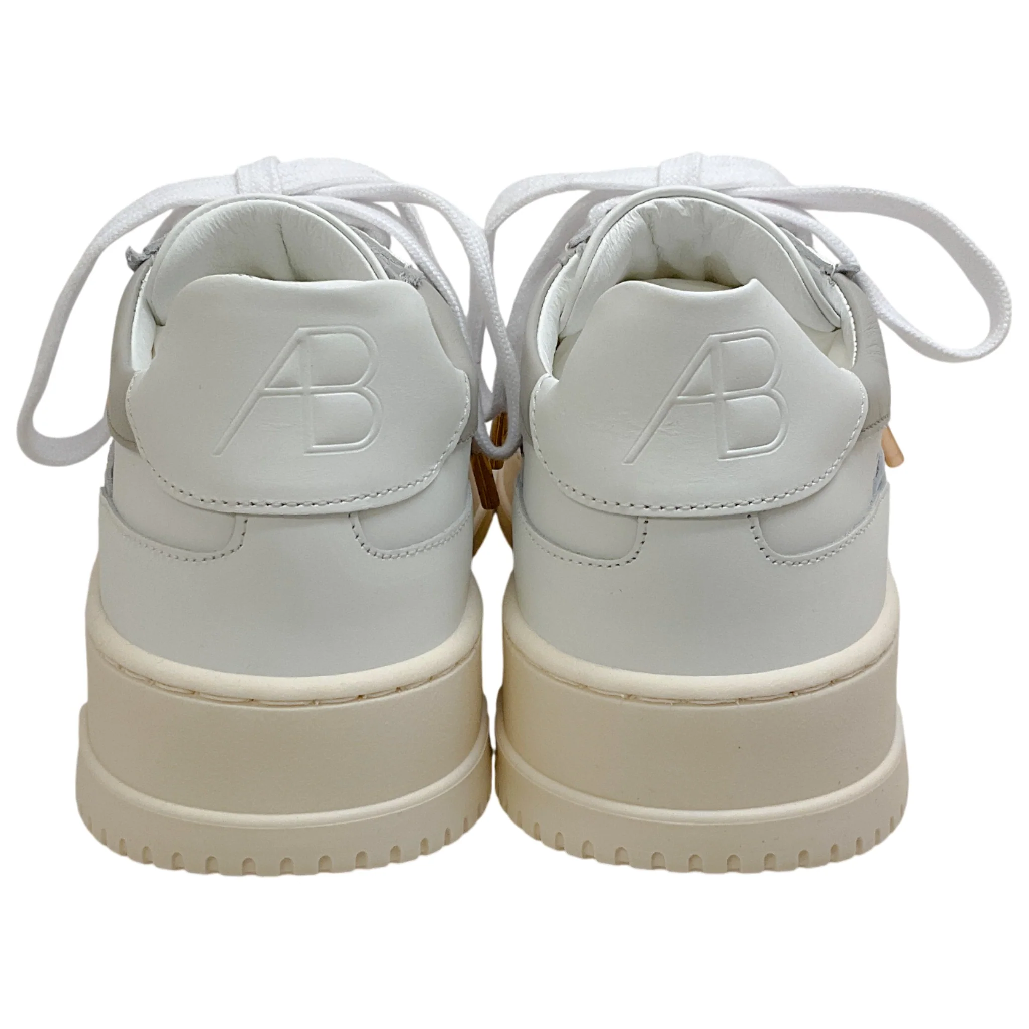 Alexandre Birman White / Ice Leather AB Sneakers - Image 5