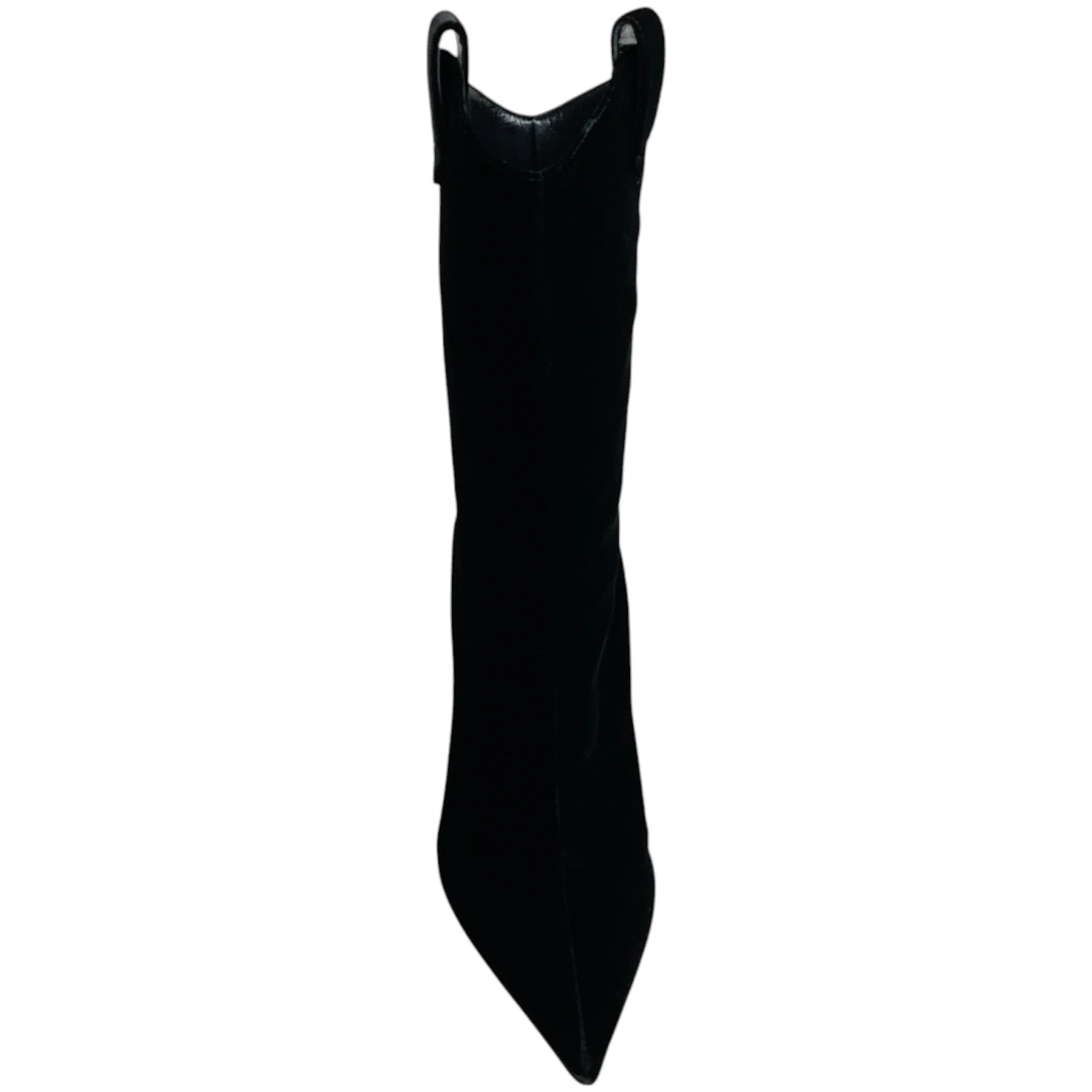 Alexandre Vauthier Black Velvet Wayne Boots - Image 4