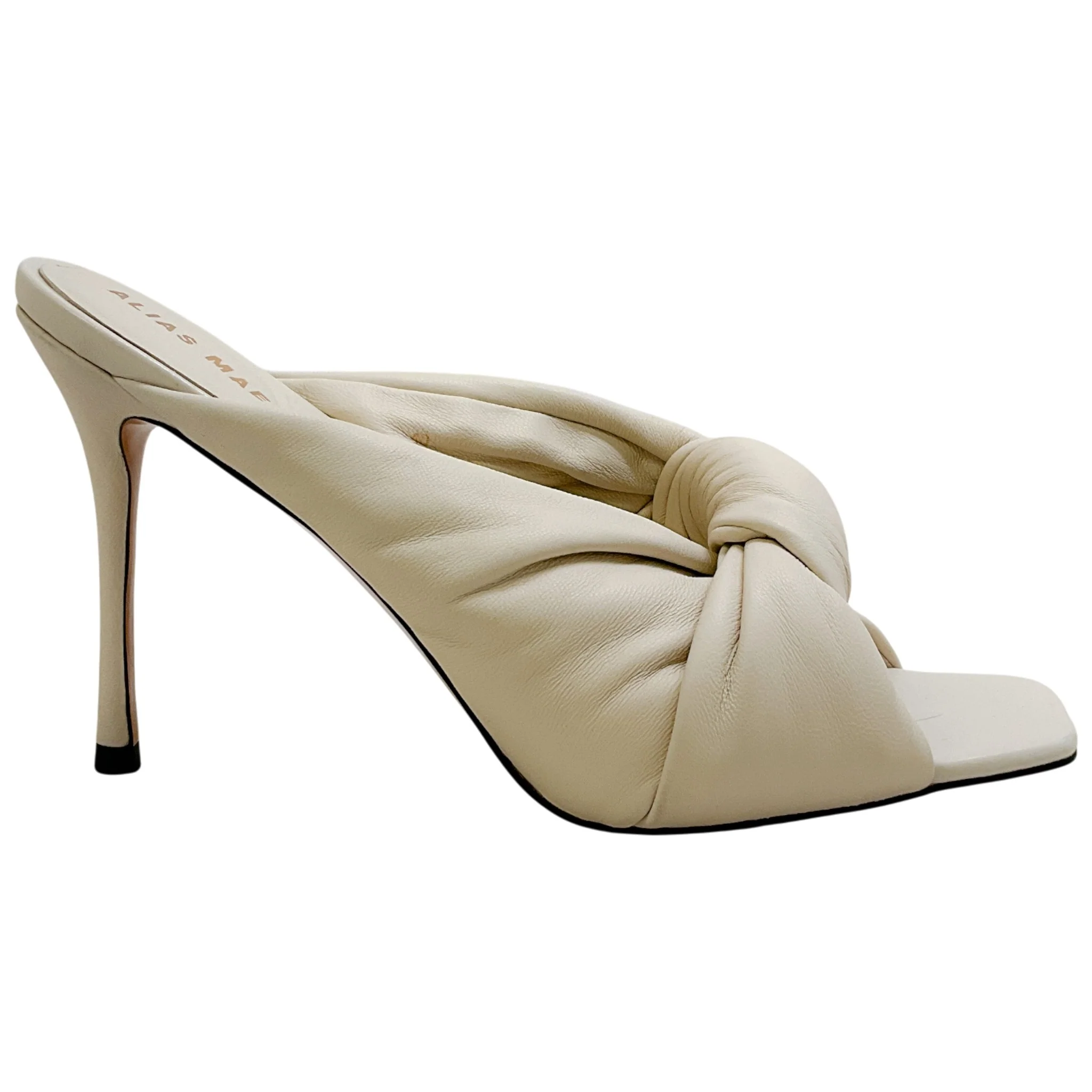Alias Mae Cream Leather Mickey Twist Sandals - Image 2