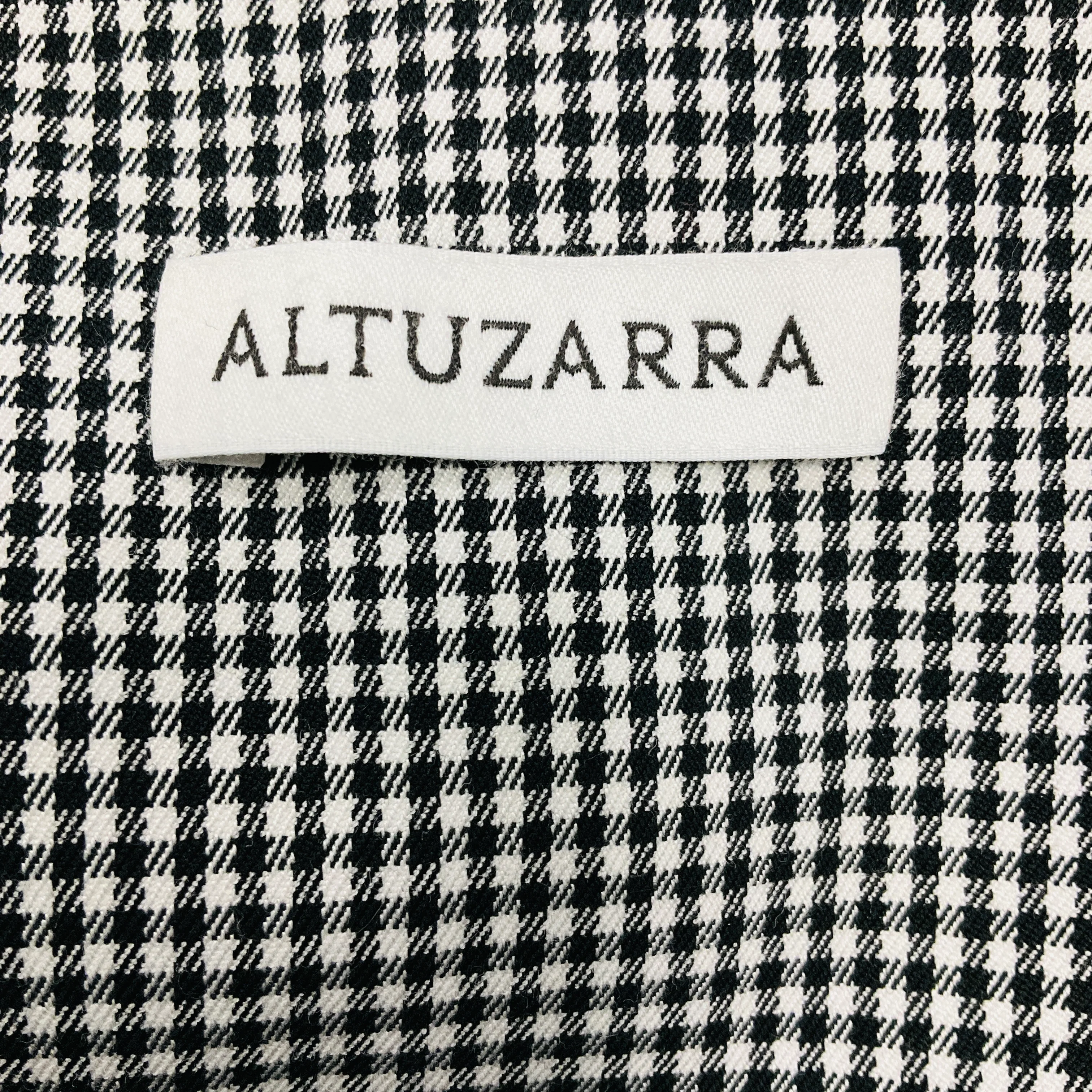 Altuzarra Black / White Acacia Gingham Blazer Jacket - Image 4