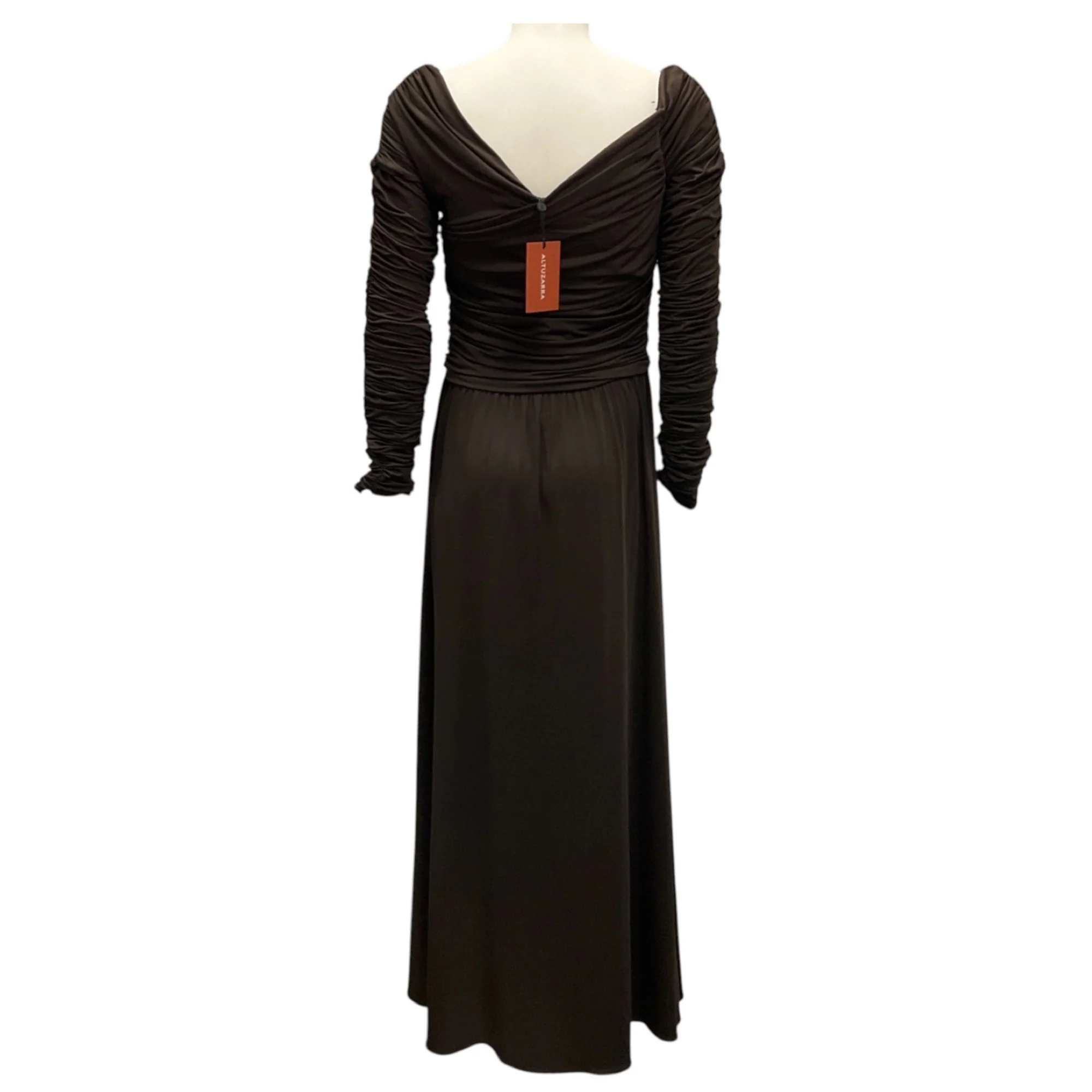 Altuzarra Sable Ruched Long Sleeved Jersey Charlotte Dress - Image 3