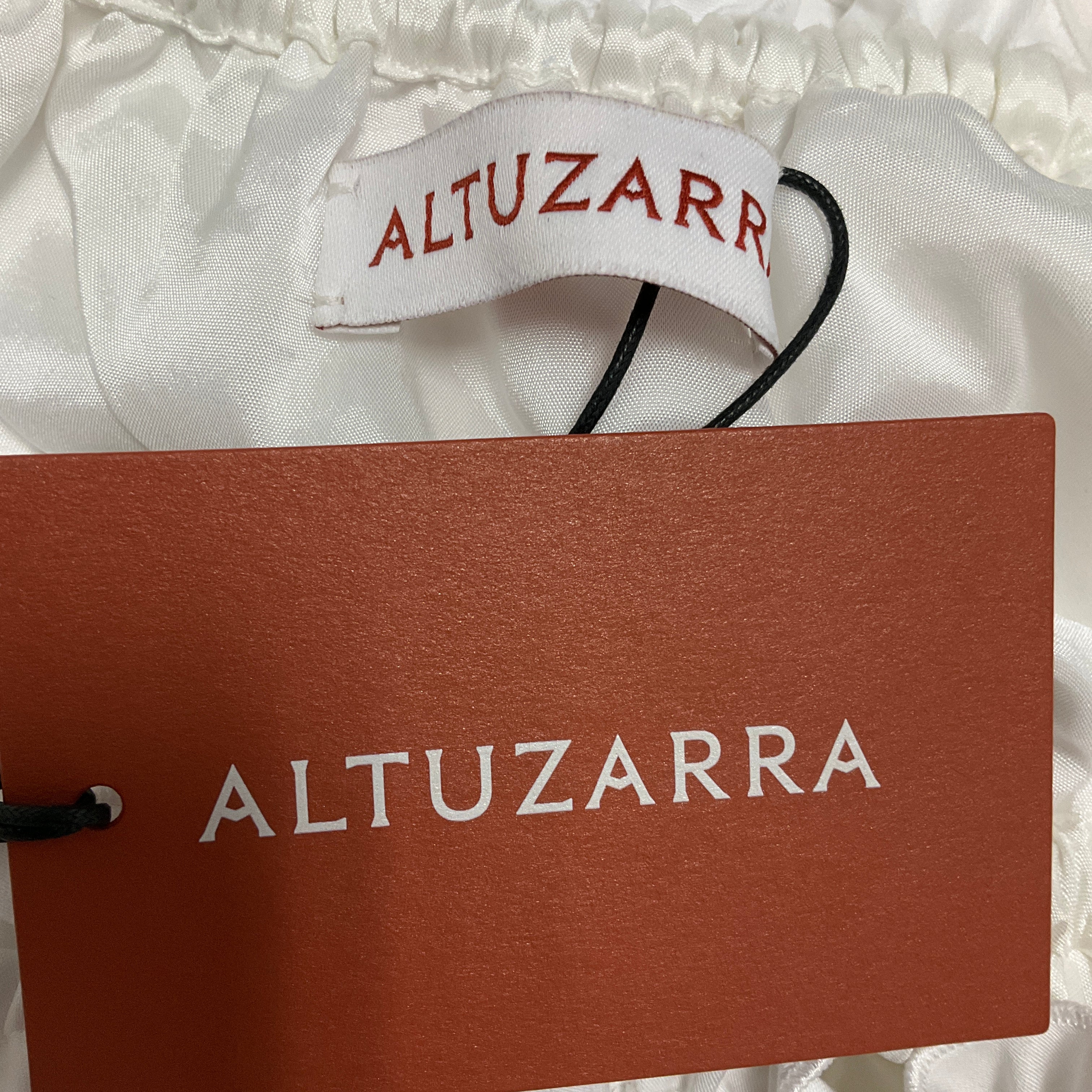 Altuzarra White Optic White Lily Cotton Eyelet Midi Dress - Image 4