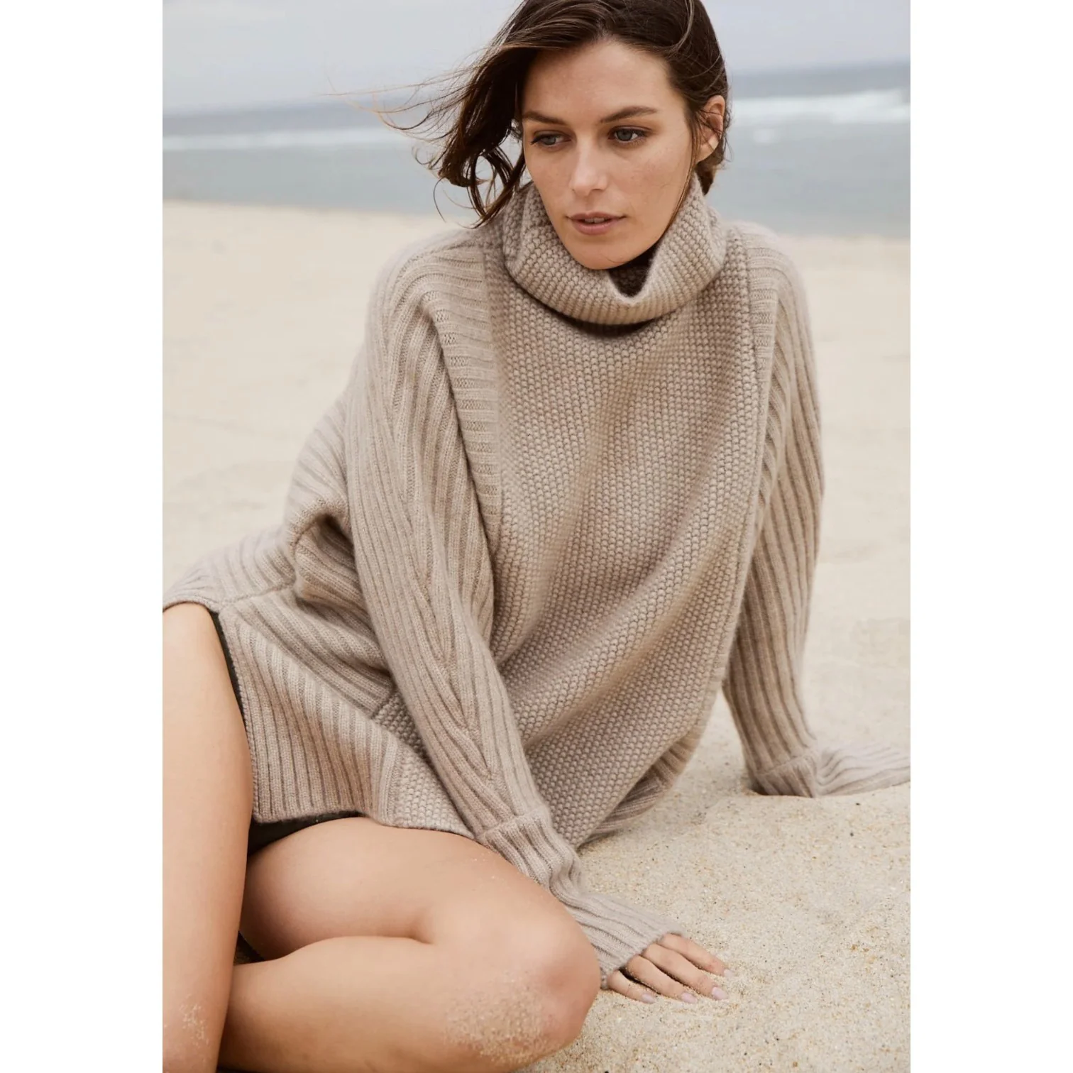 Annis ANITA TAUPE TURTLENECK - Image 3