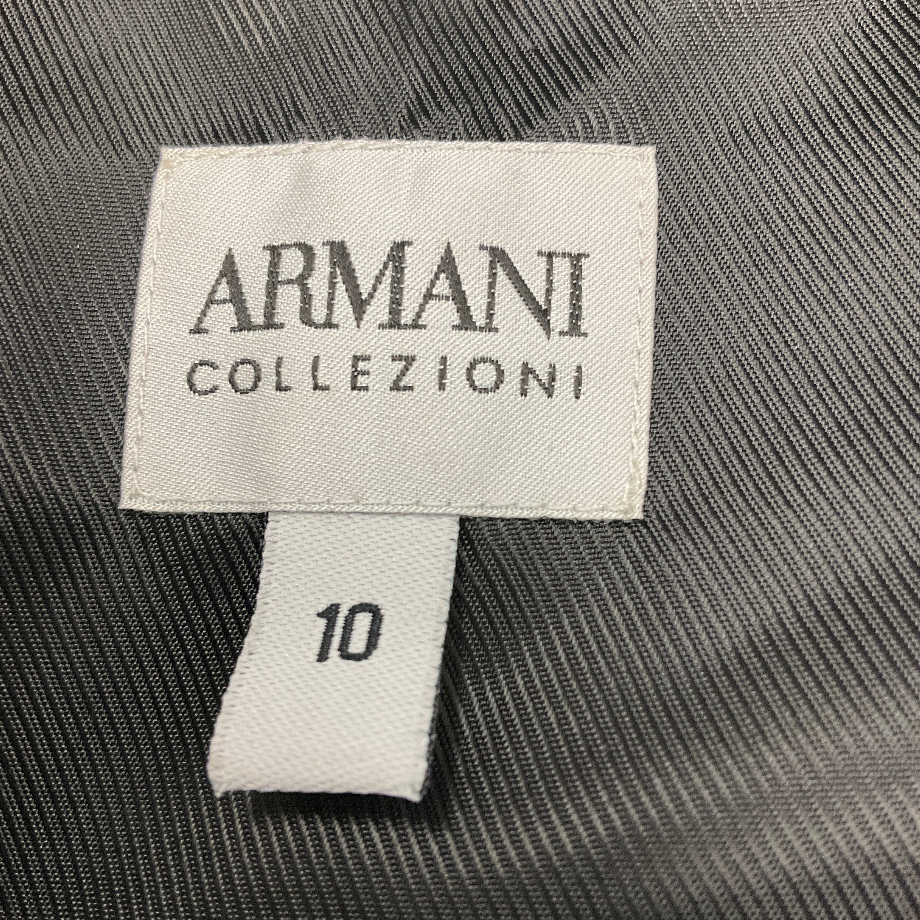 Armani Collezioni Black 2011 Pleated Sleeveless Cocktail Dress - Image 4
