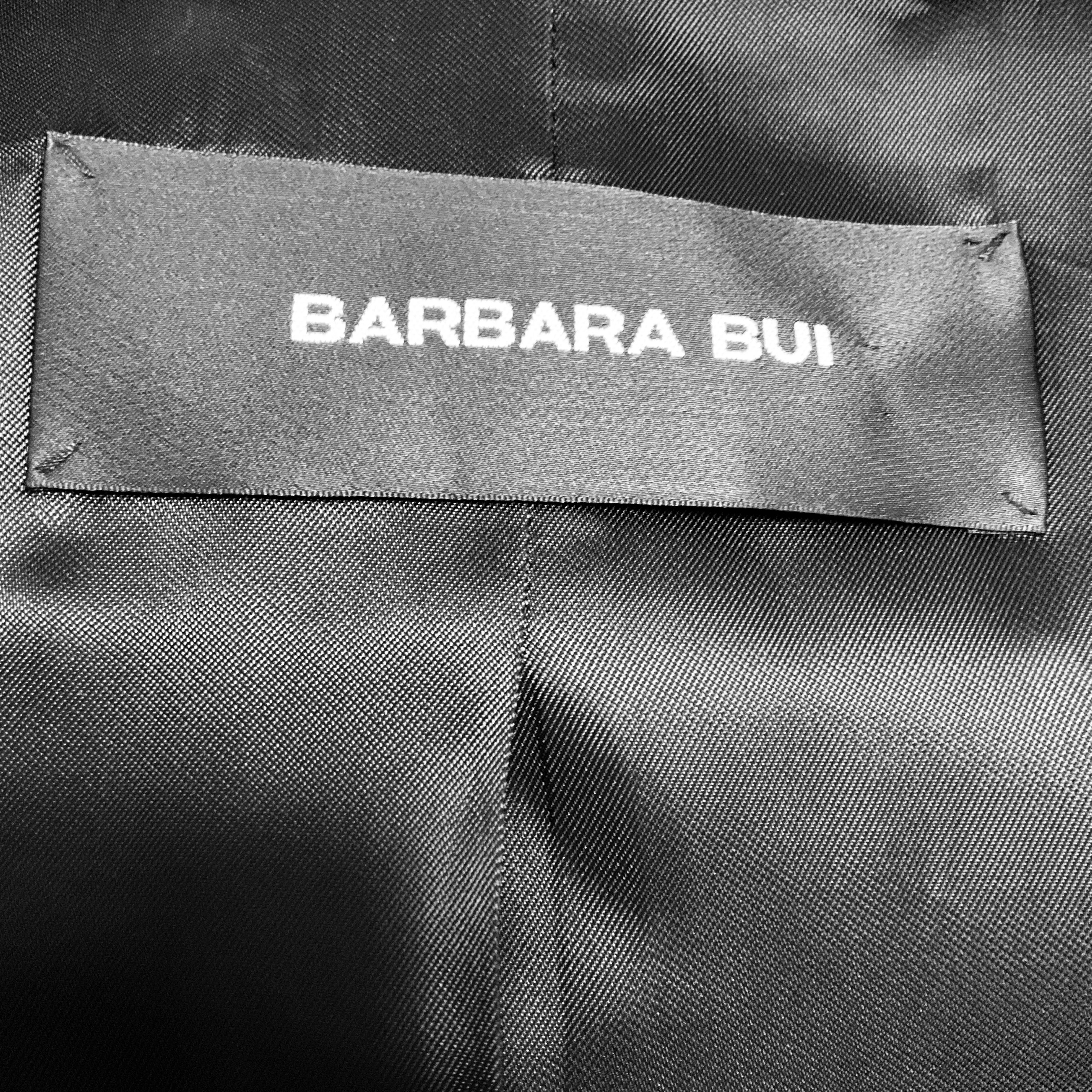 Barbara Bui Hot Pink Tailored One Button Crepe Blazer Jacket - Image 4