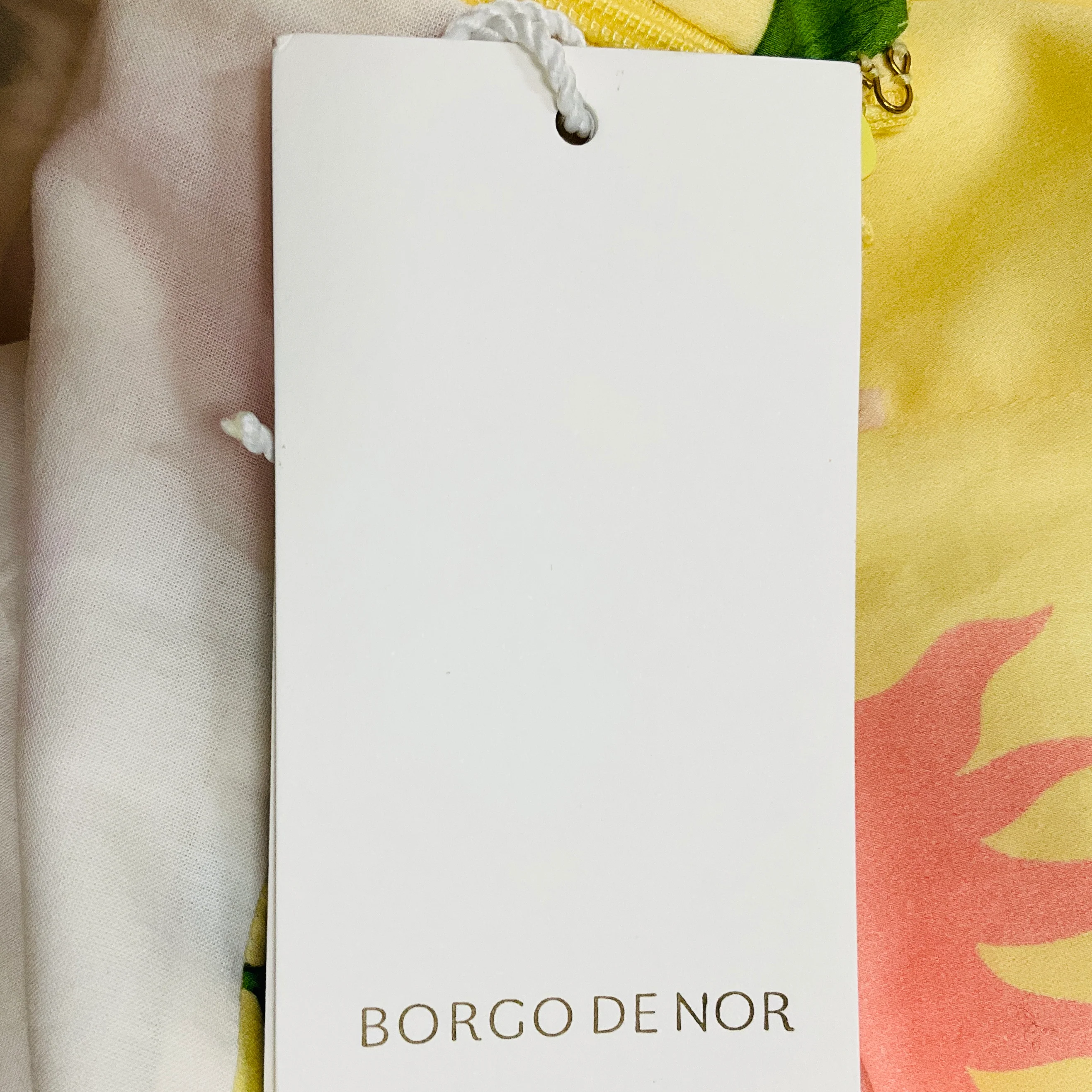 Borgo de Nor Terrazo Flower Yellow Cordiela Cotton Dress - Image 5