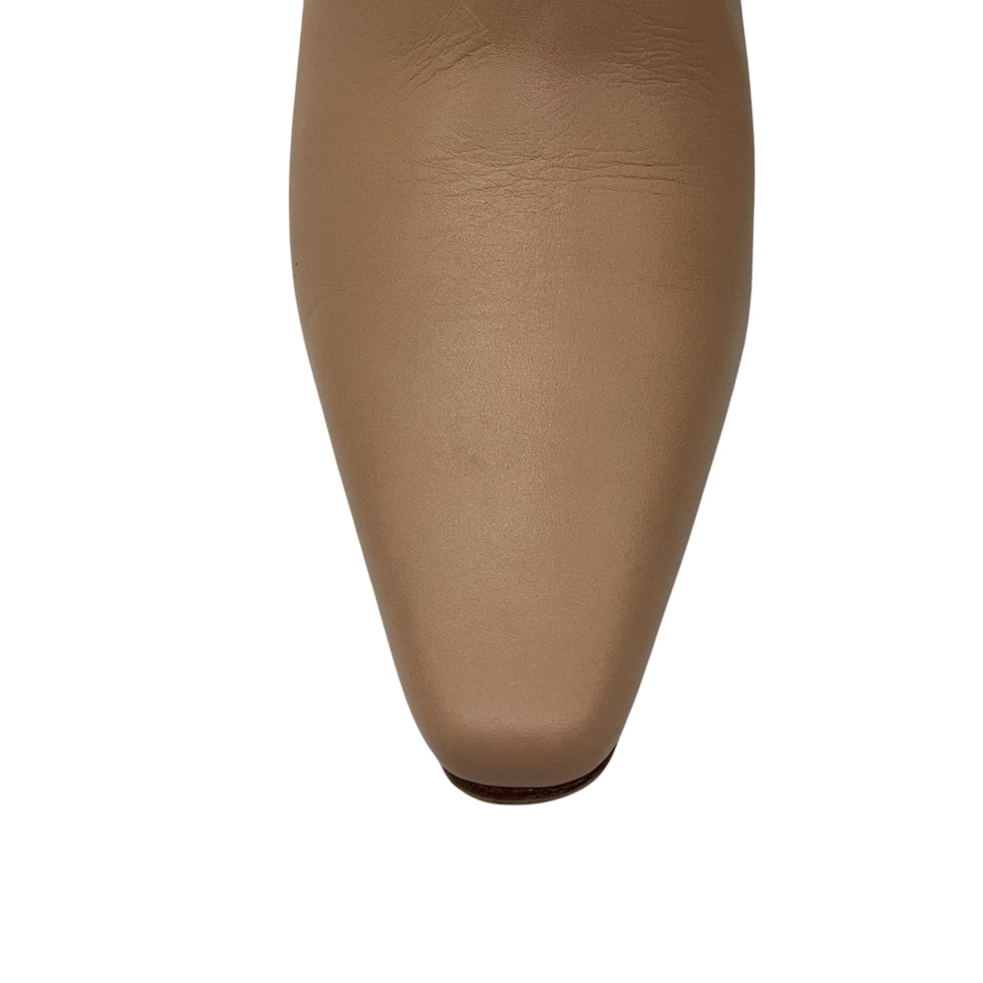 Bottega Veneta Beige Leather Ankle Boots - Image 5