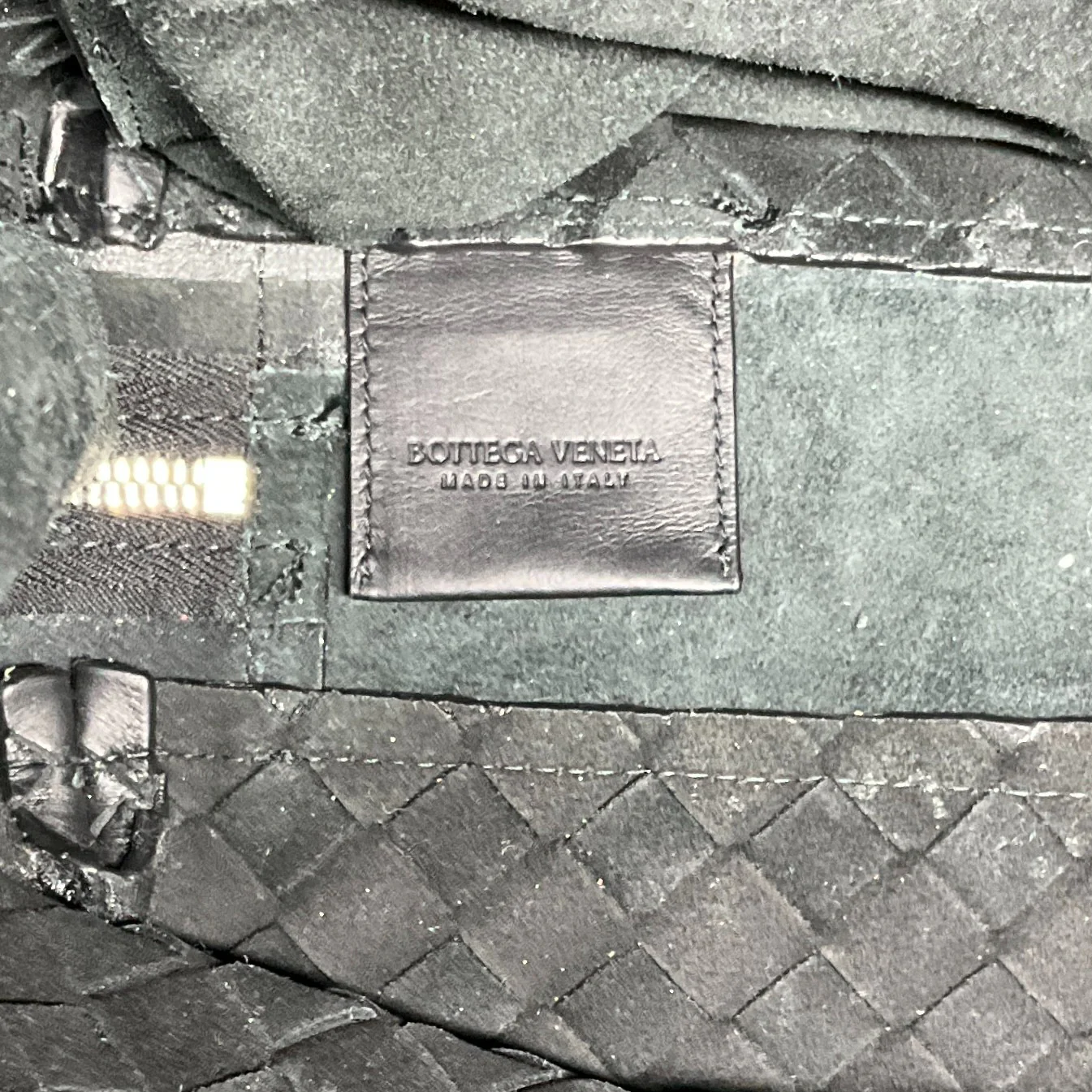 Bottega Veneta Black Leather Intrecciato Backpack - Image 8