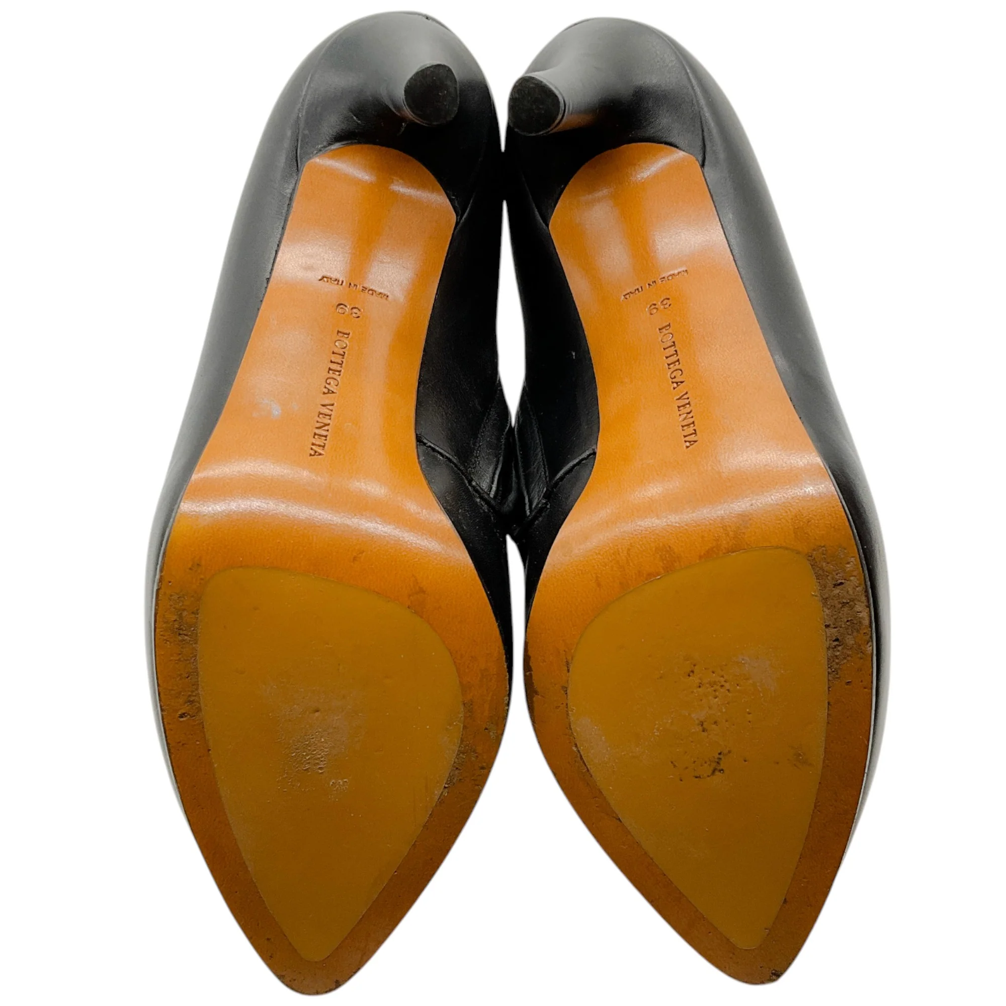 Bottega Veneta Black Leather New VIP Intrecciato Platform Booties - Image 6