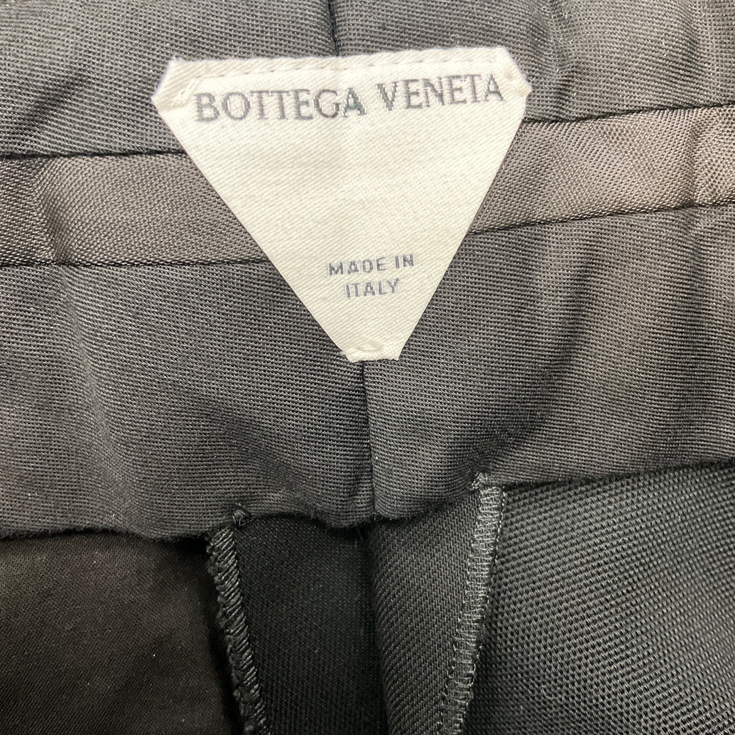 Bottega Veneta Black Sculpted Hem Cotton Pants - Image 4