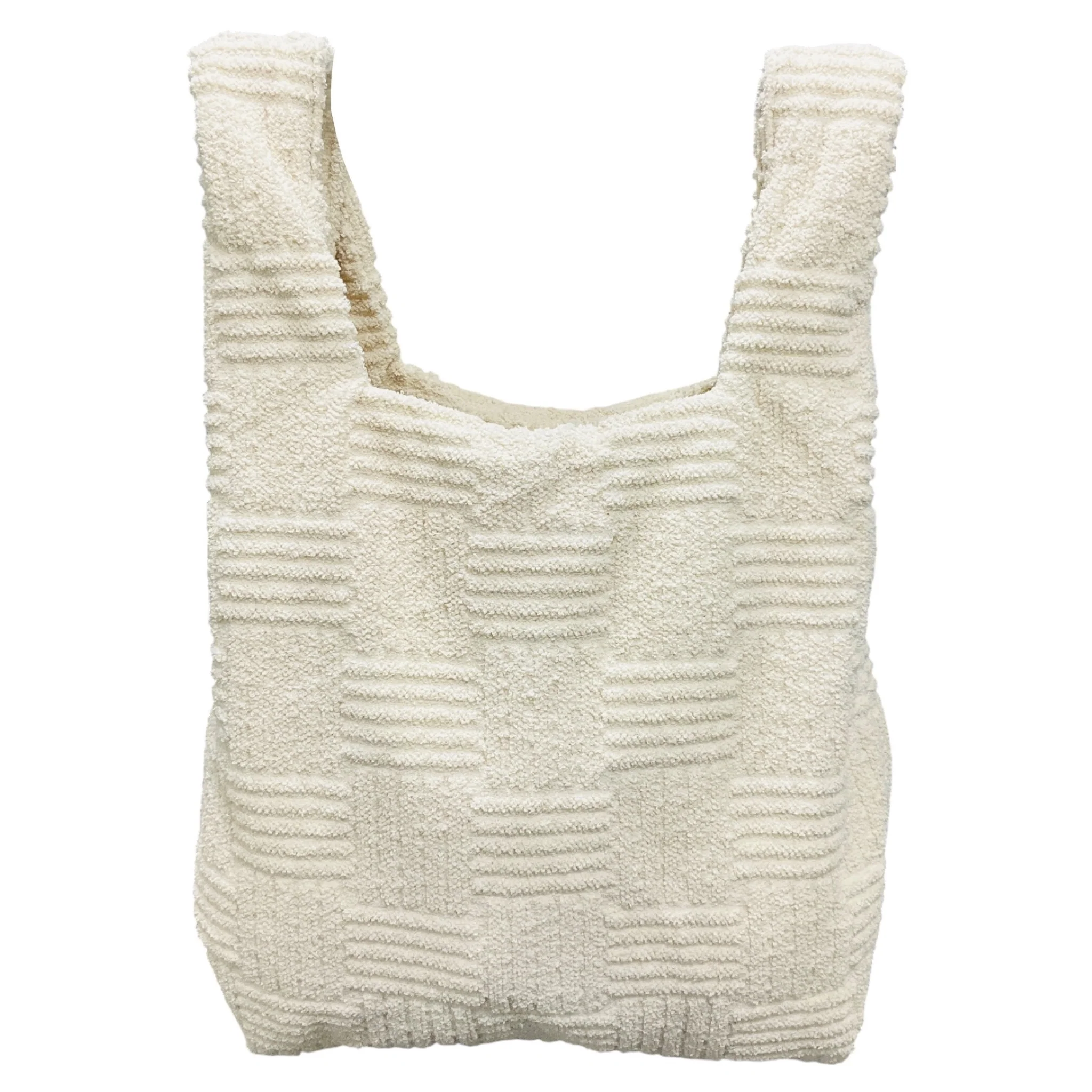 Bottega Veneta Ivory Terry Cloth Tote Bag - Image 3