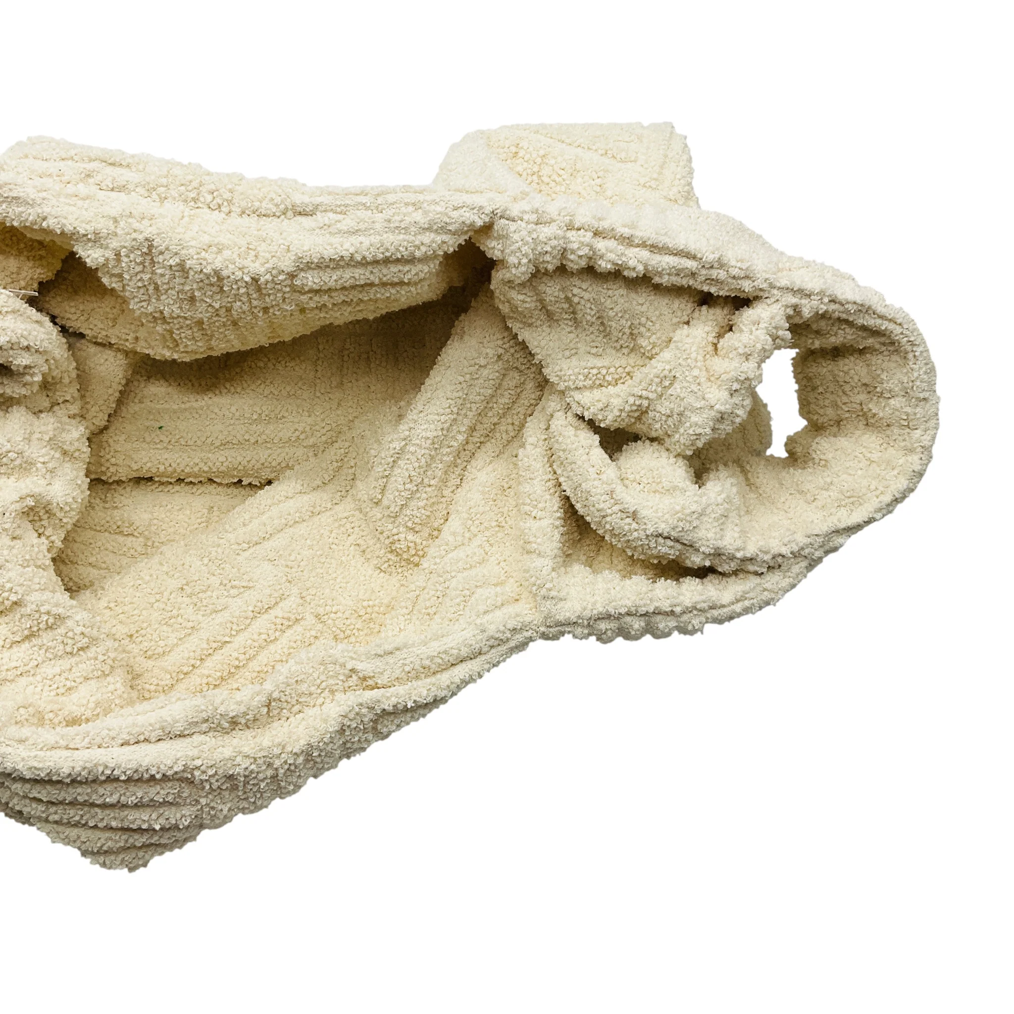 Bottega Veneta Ivory Terry Cloth Tote Bag - Image 6