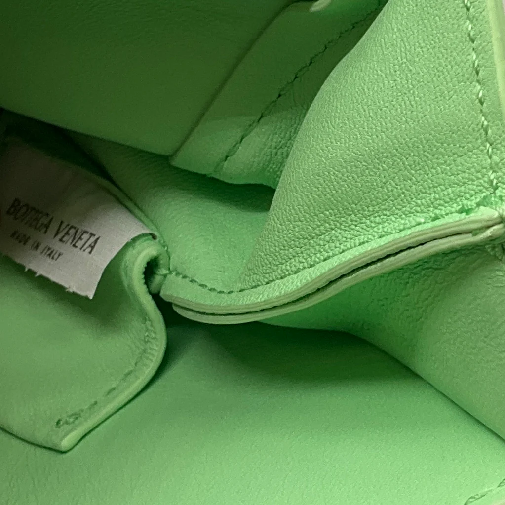 Bottega Veneta Wasabi Calfskin Mount Envelope Bag - Image 14