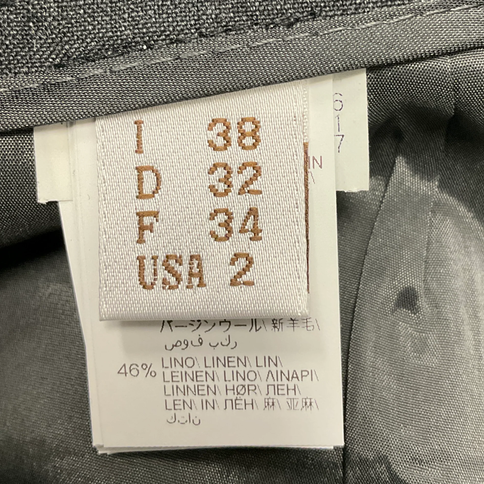 Brunello Cucinelli Charcoal Grey Sequined Wool Pants - Image 5