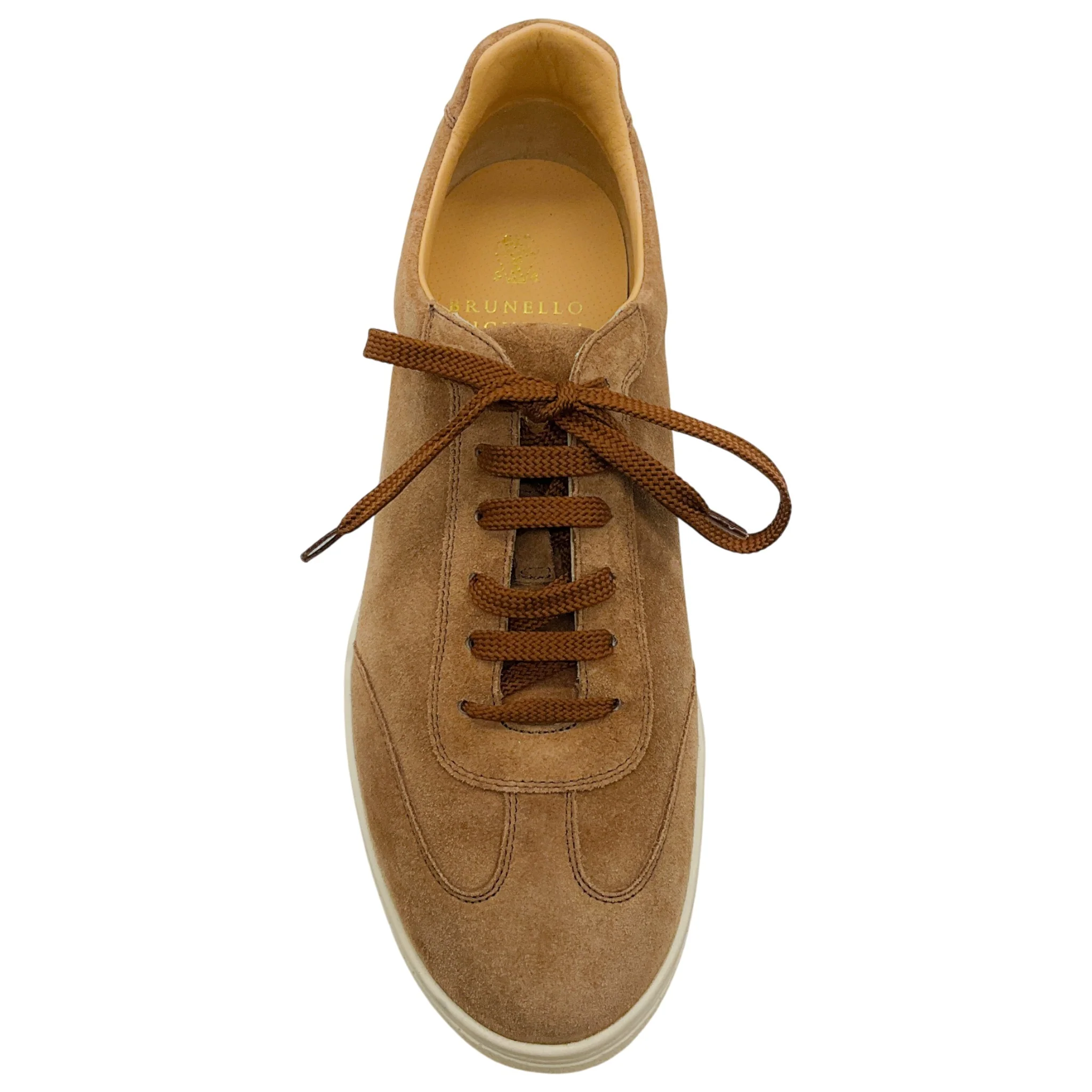 Brunello Cucinelli Men's Brown Suede Sneakers - Image 4