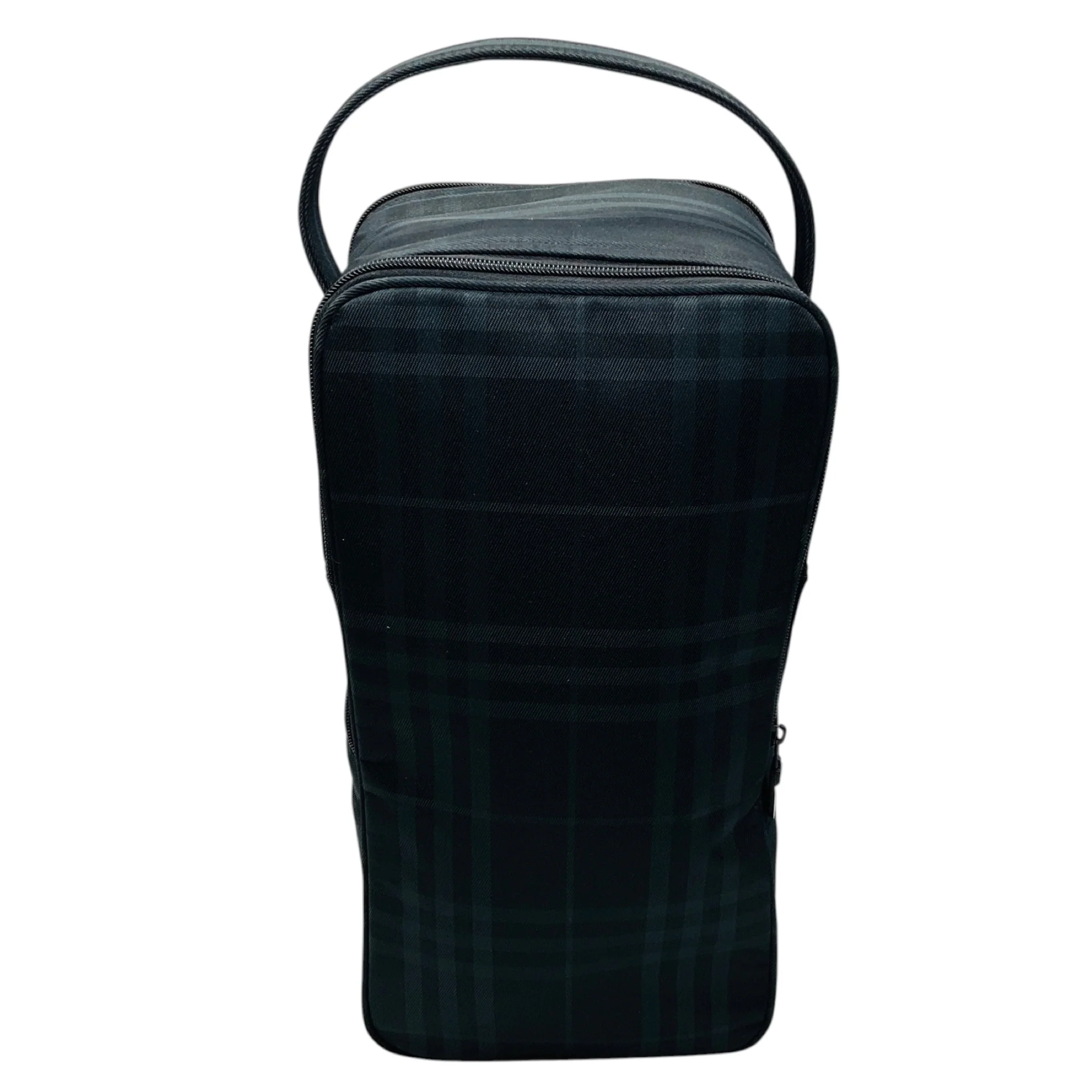 Burberry Black / Grey Classic Nova Check Plaid Golf Shoe Bag - Image 3