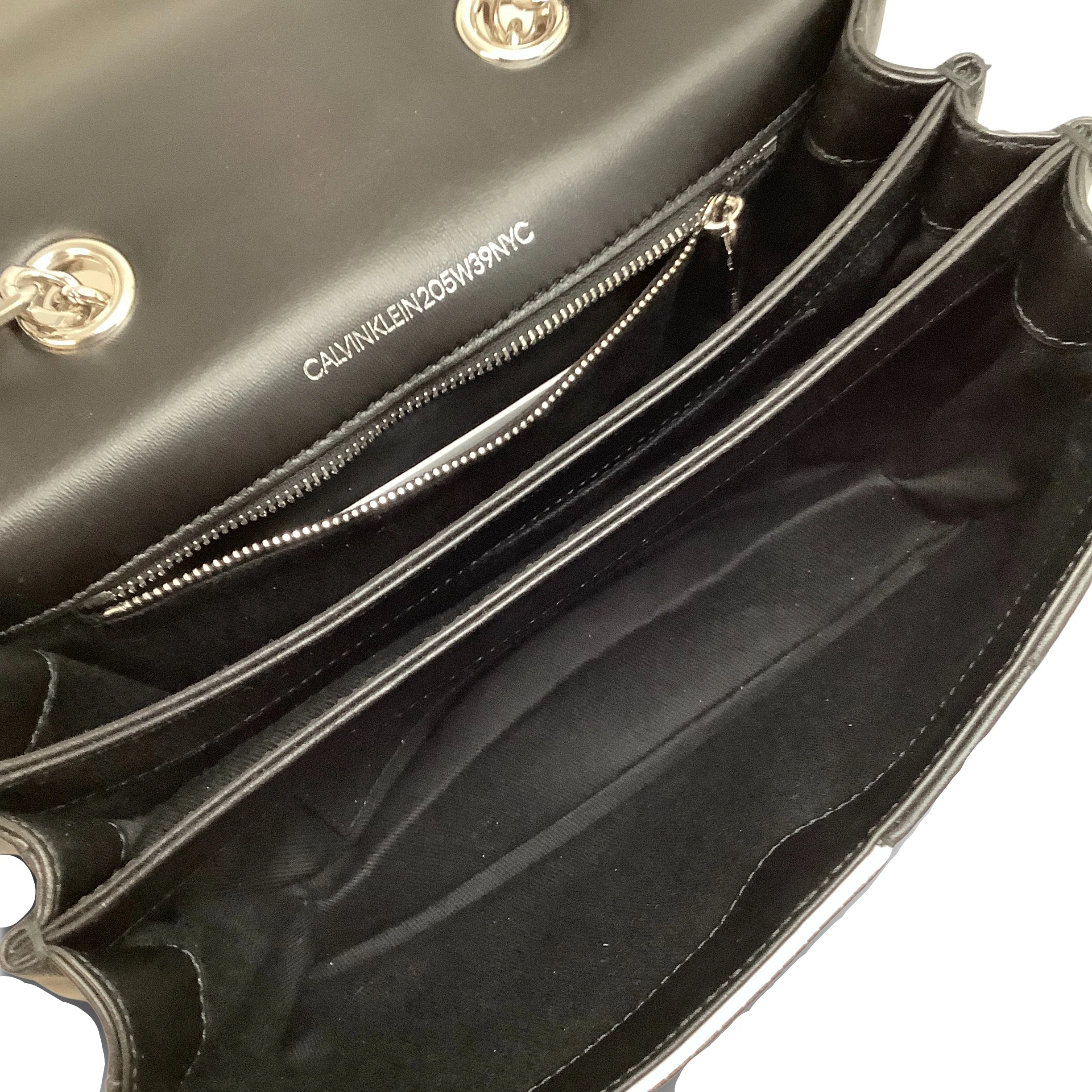 Calvin Klein 205W39NYC Black / White Billie Flap Bag - Image 6