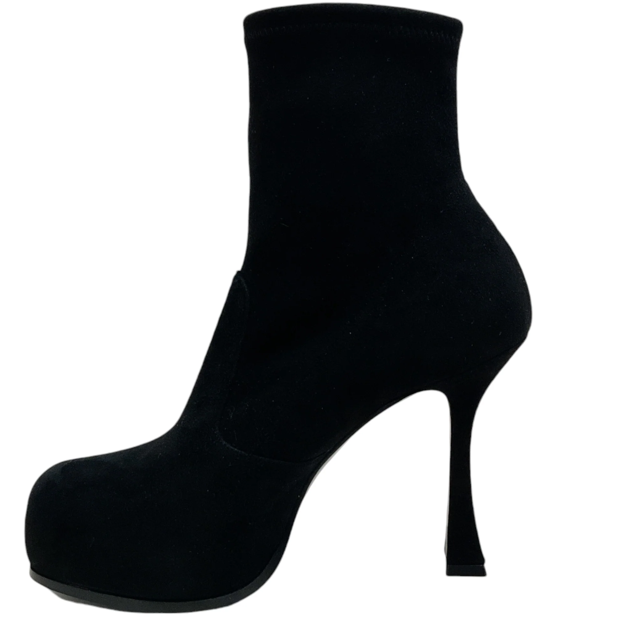 Casadei Black Suede Platform Booties - Image 3
