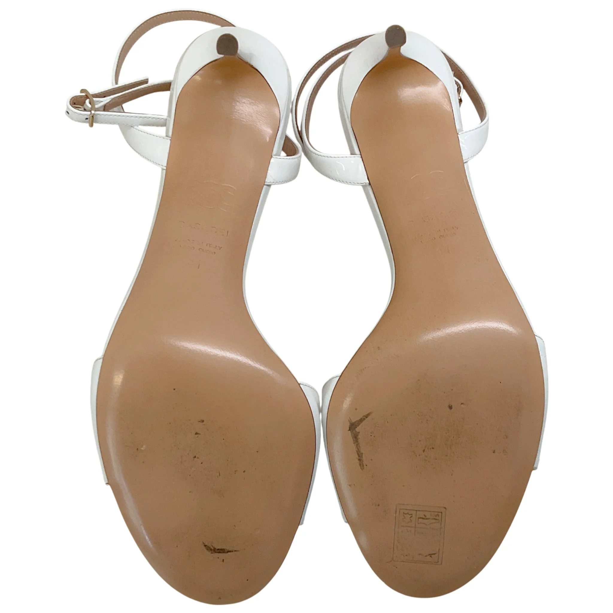 Casadei White Patent Leather Tiffany Bianco Sandals - Image 12