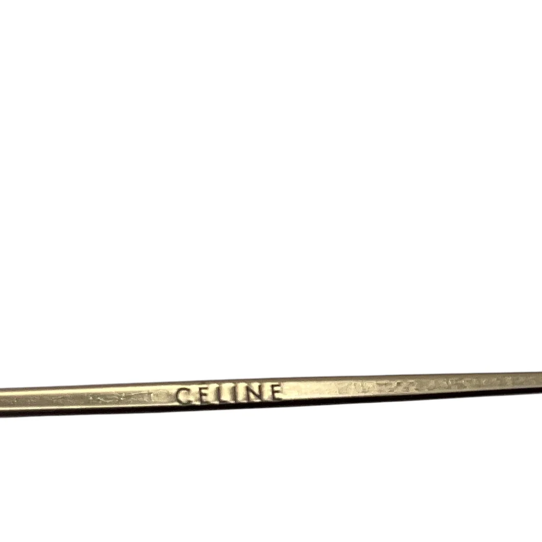 Celine Black / Gold Acetate and Metal Sunglasses - Image 8