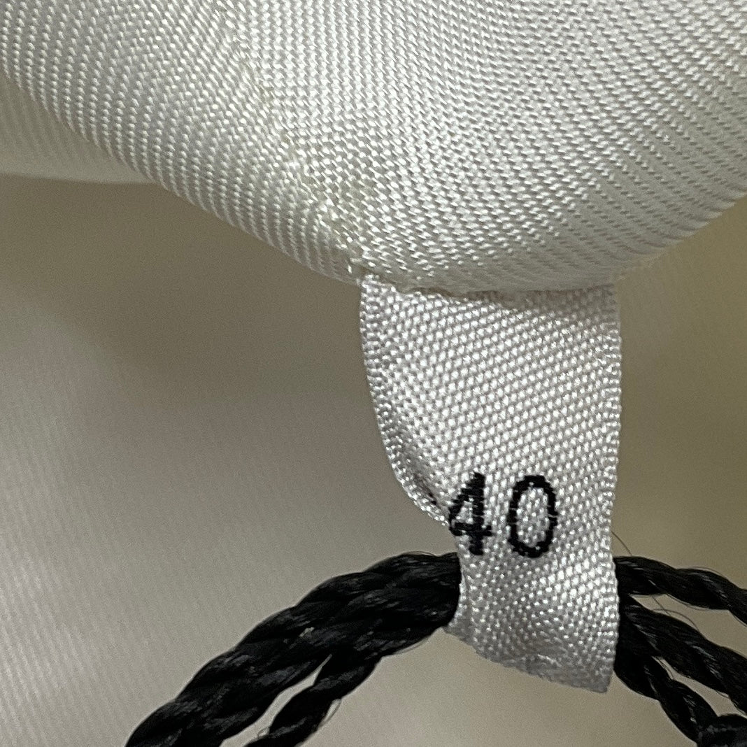 Celine Ivory / Silver Bead Embellished Sleeveless Wool Shift Dress - Image 7