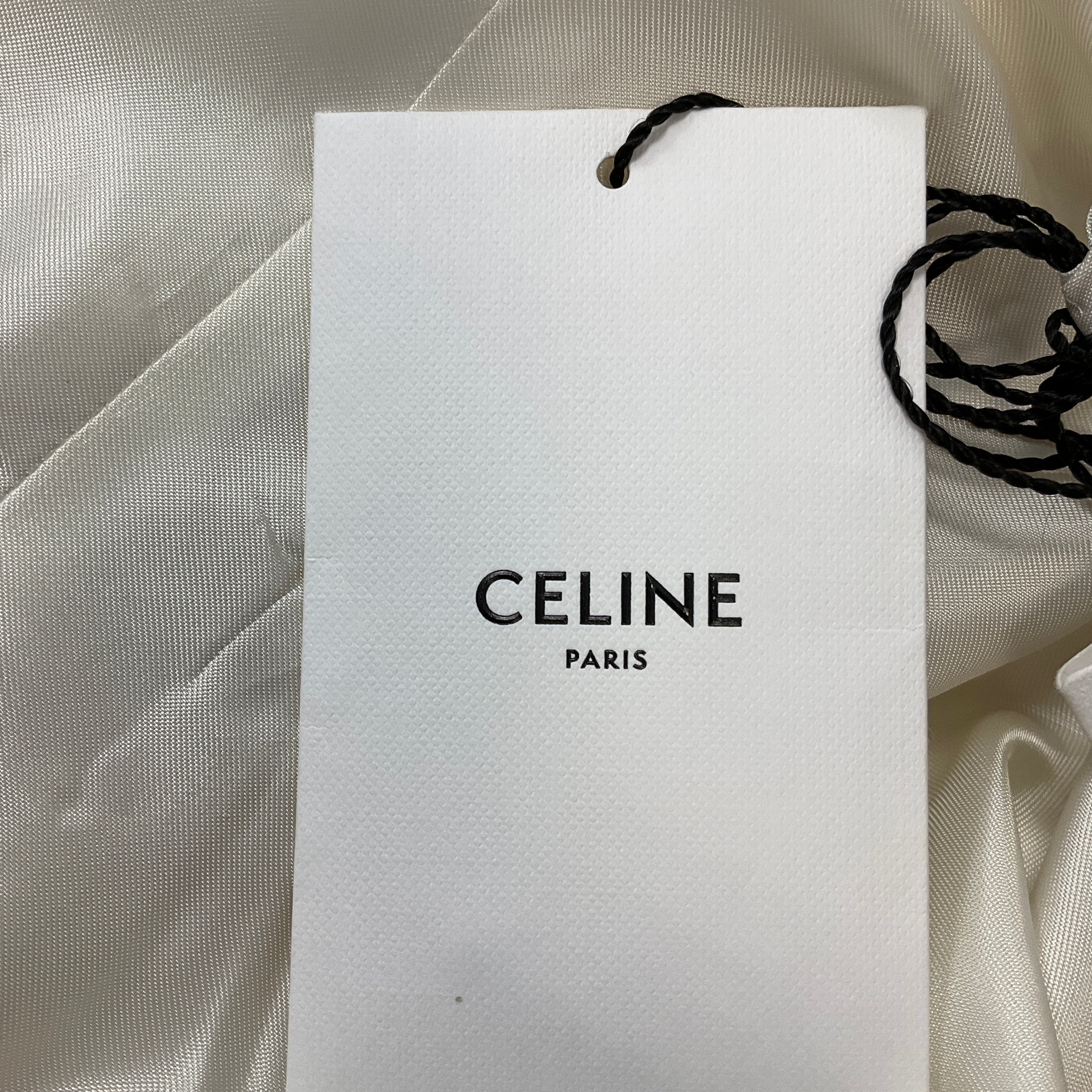 Celine Ivory / Silver Bead Embellished Sleeveless Wool Shift Dress - Image 8