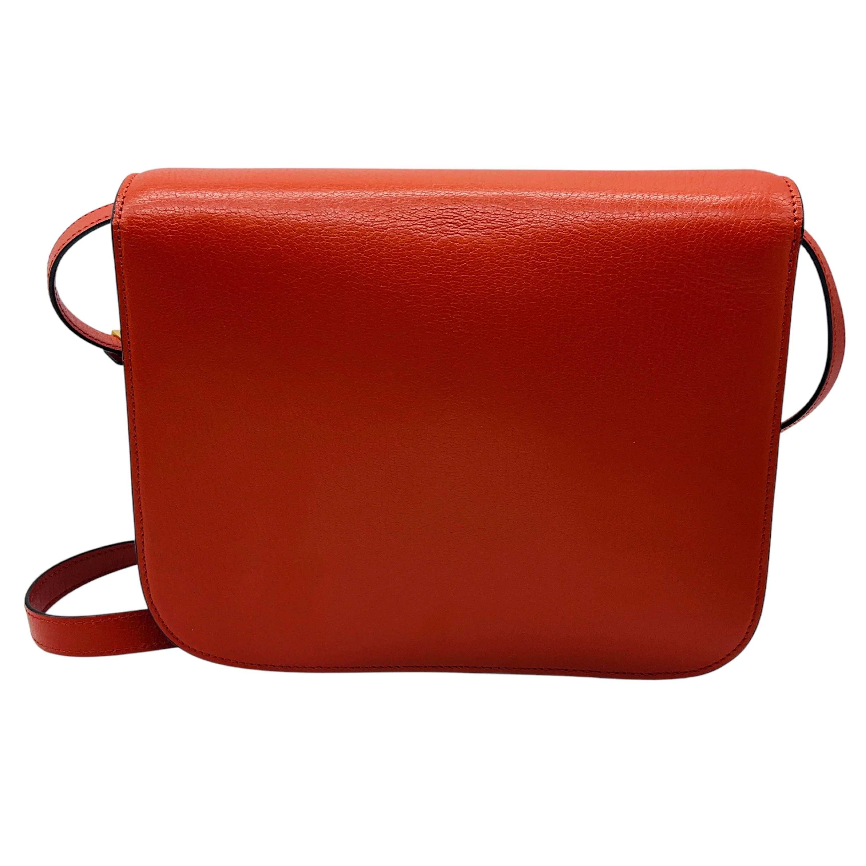 Celine Orange Classic Box Calfskin Leather Bag - Image 3