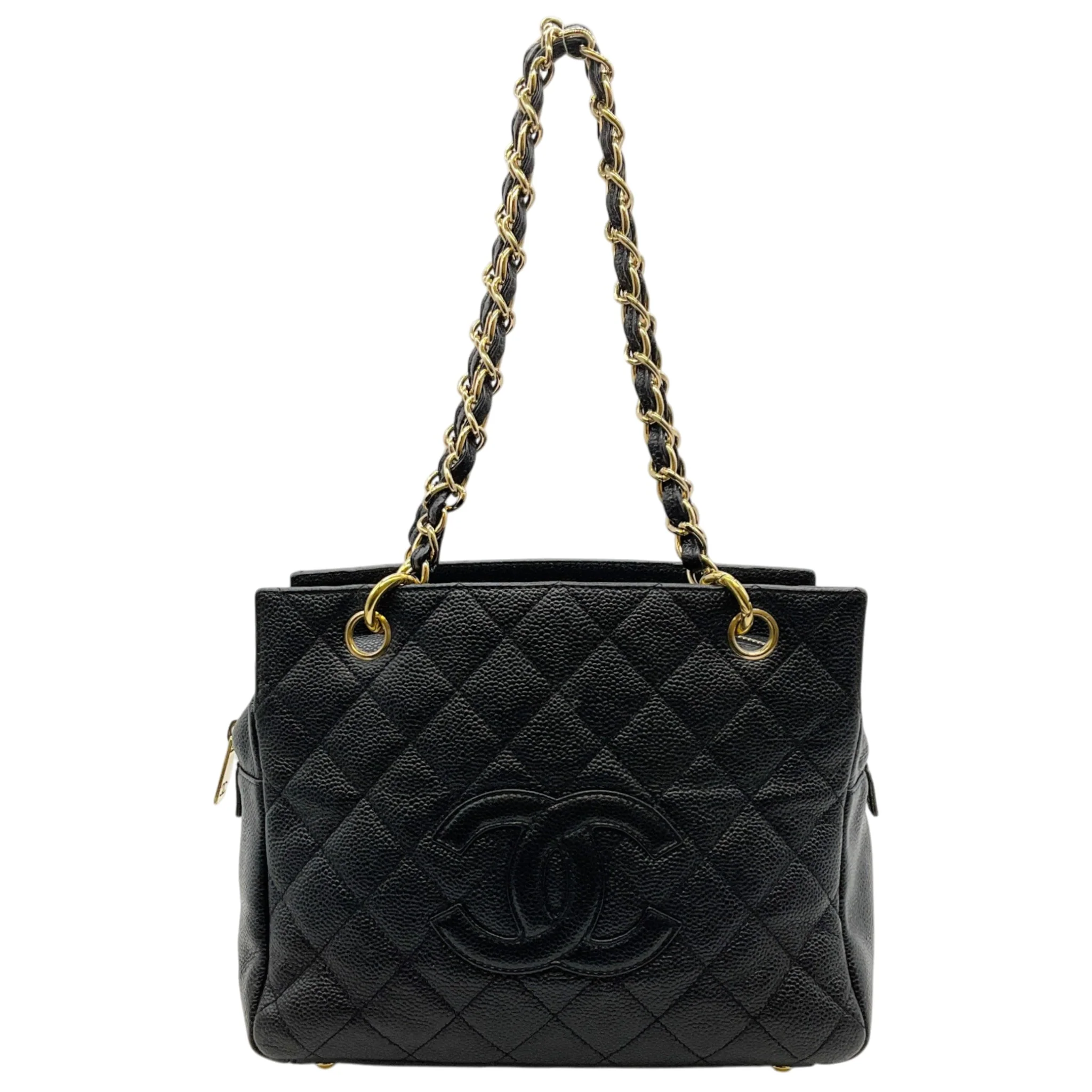 Chanel 2002-2003 Black Caviar Petite Timeless Tote