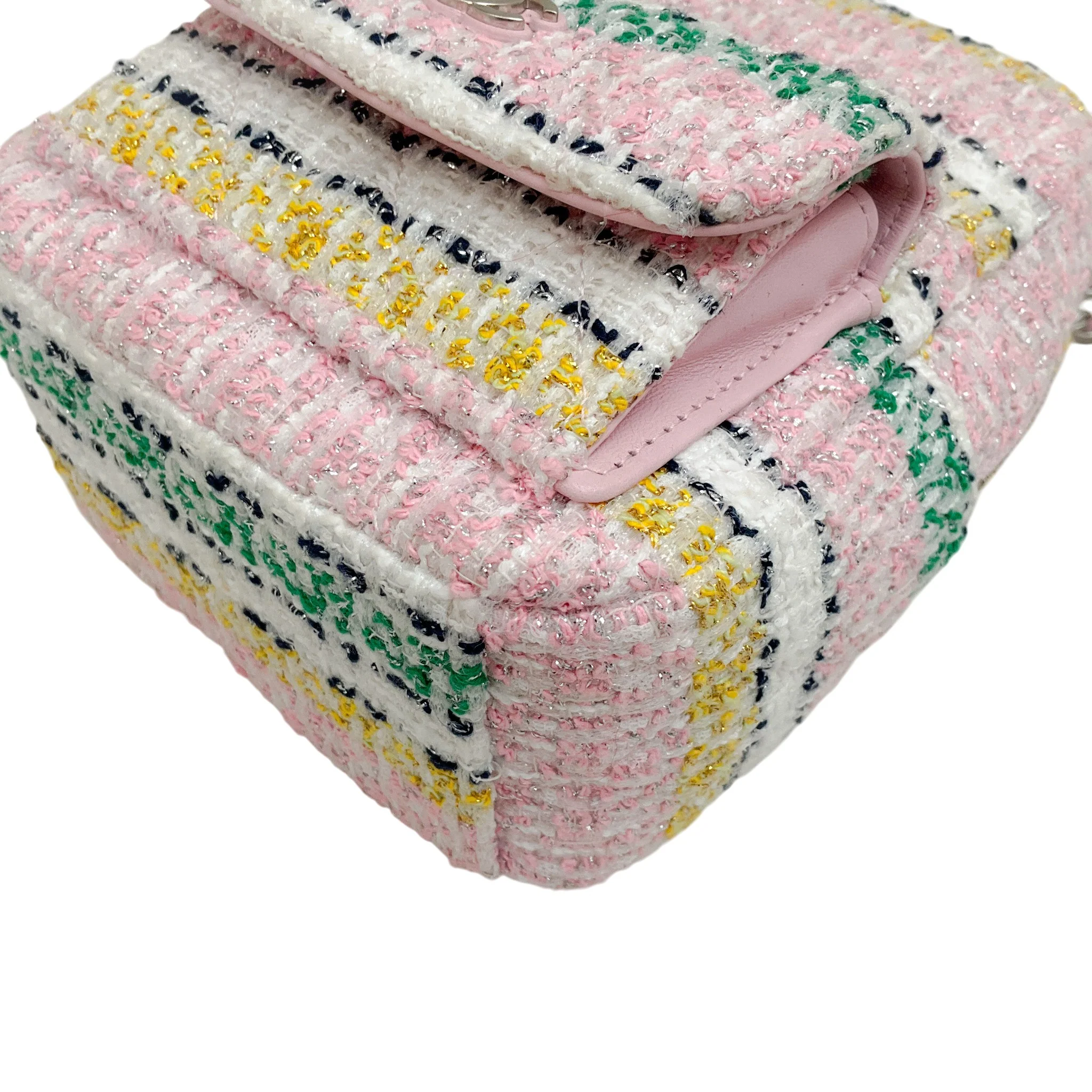 Chanel 2024 Pink Tweed Mini Backpack - Image 5