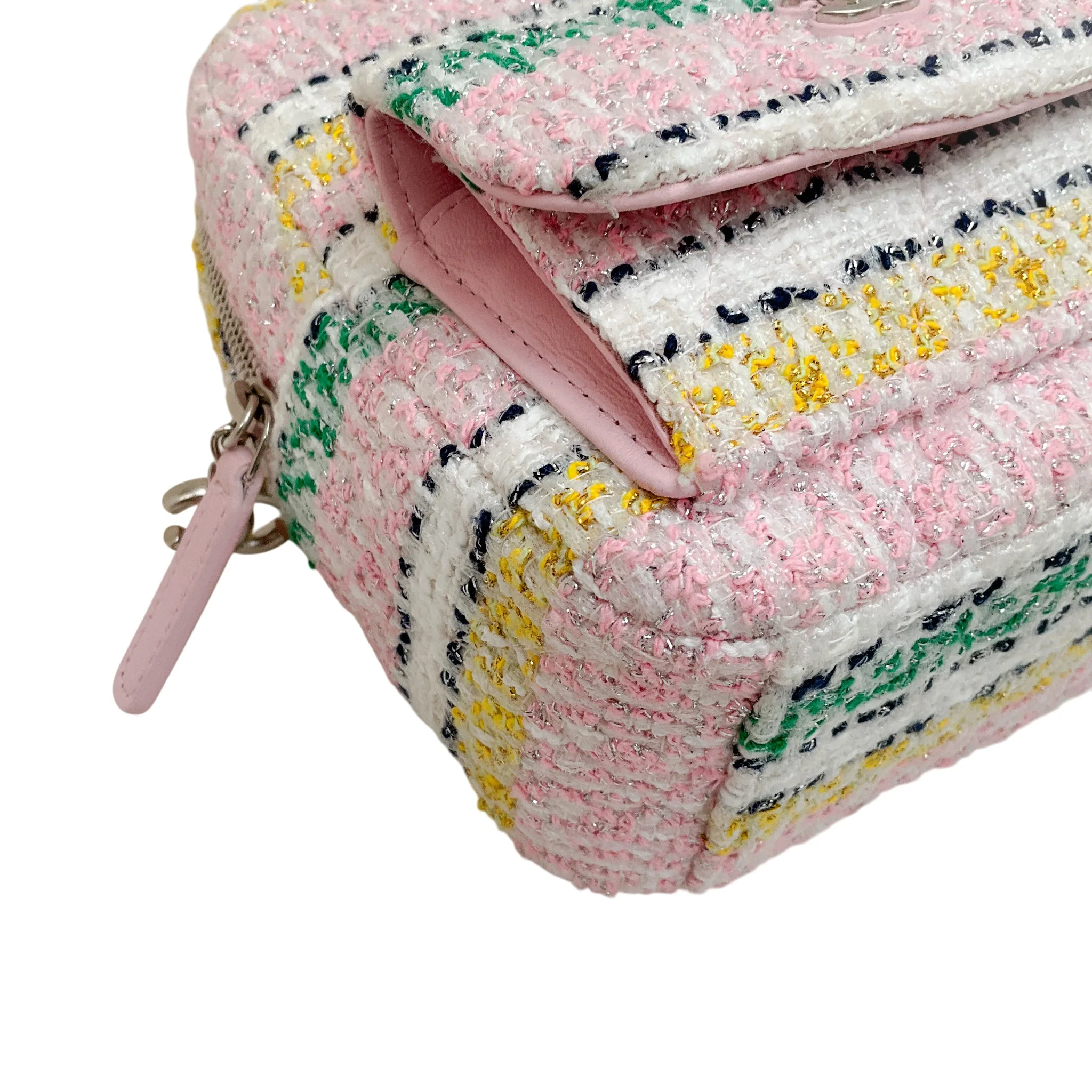 Chanel 2024 Pink Tweed Mini Backpack - Image 6