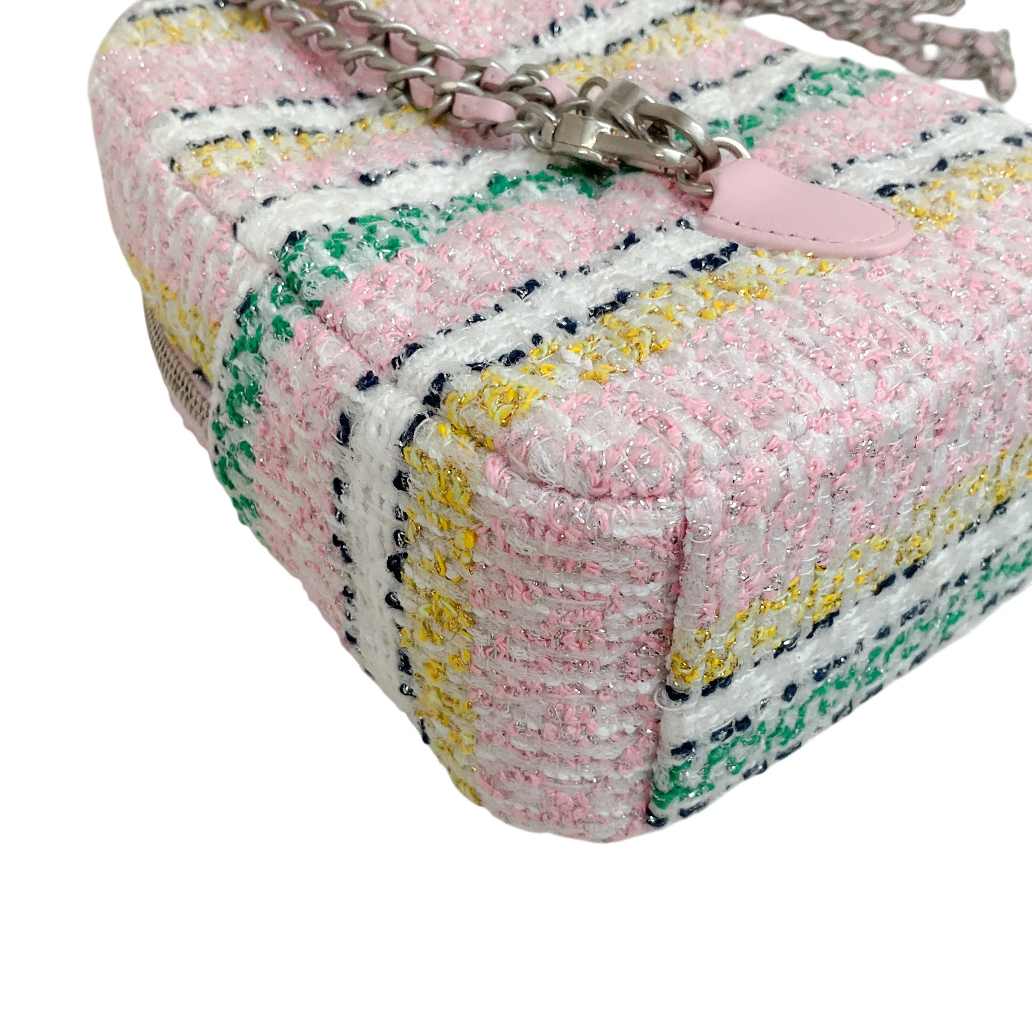 Chanel 2024 Pink Tweed Mini Backpack - Image 8