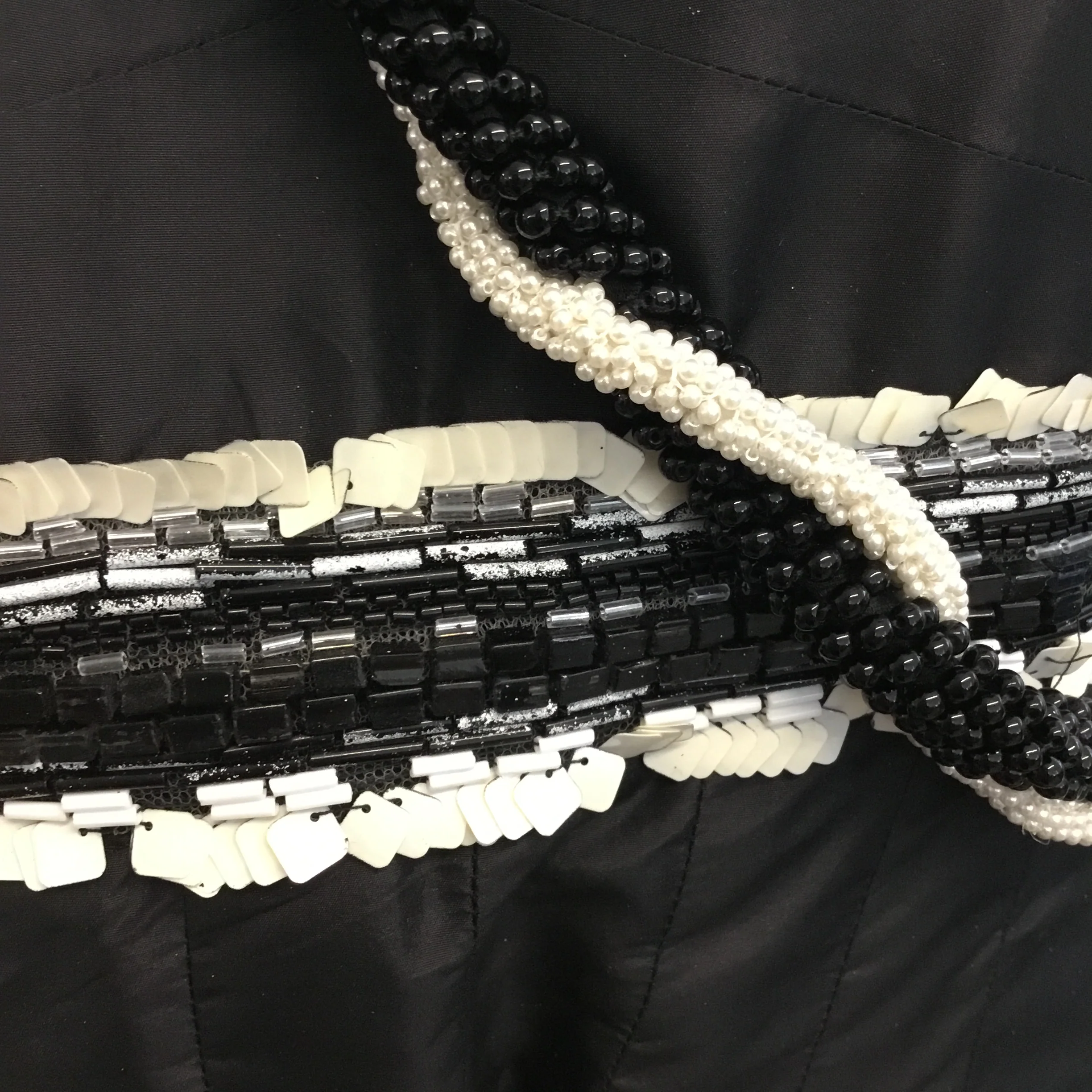 Chanel Black Beaded & Sequined Sleeveless Cocktail Dress - Image 5