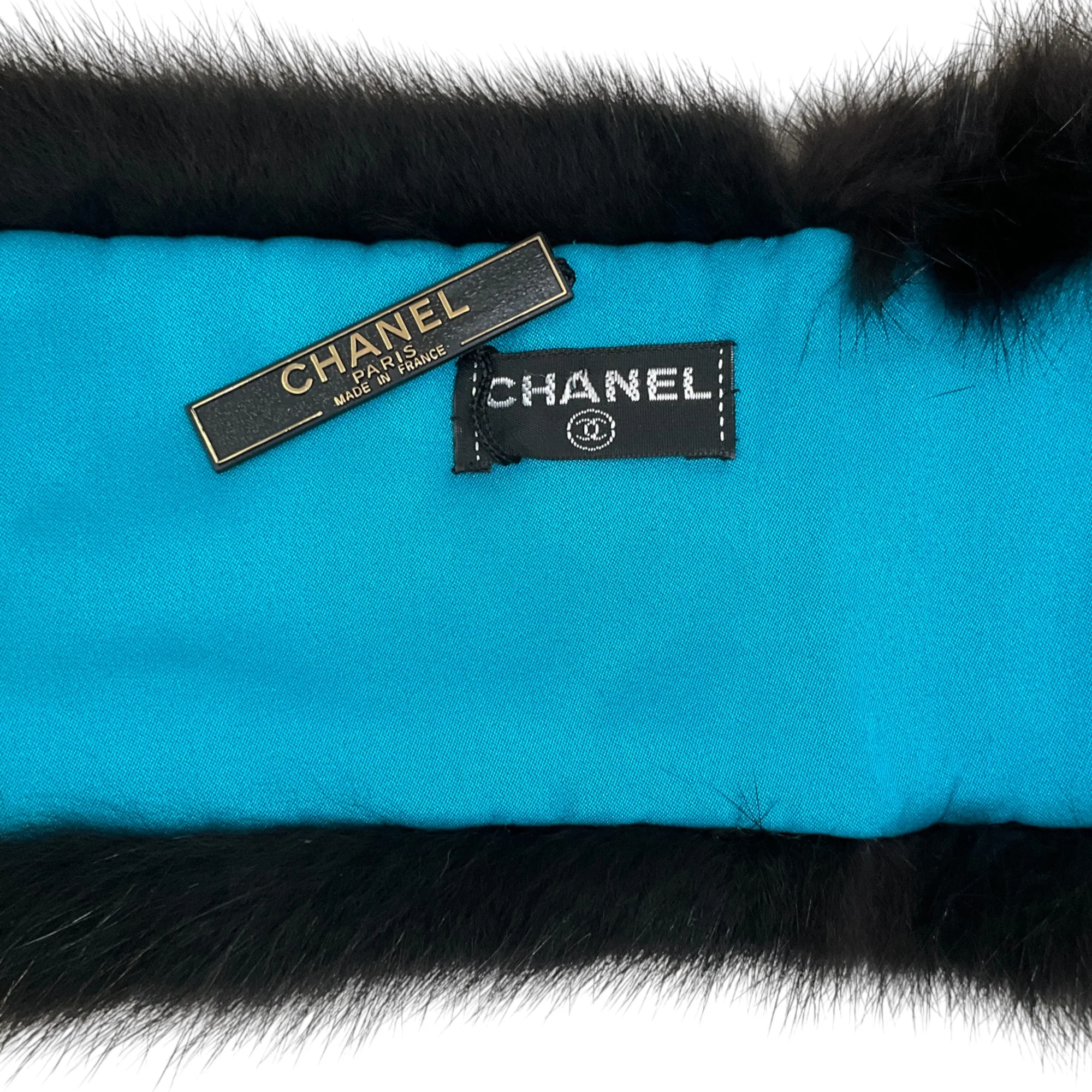 Chanel Black Mink Collar Scarf - Image 4