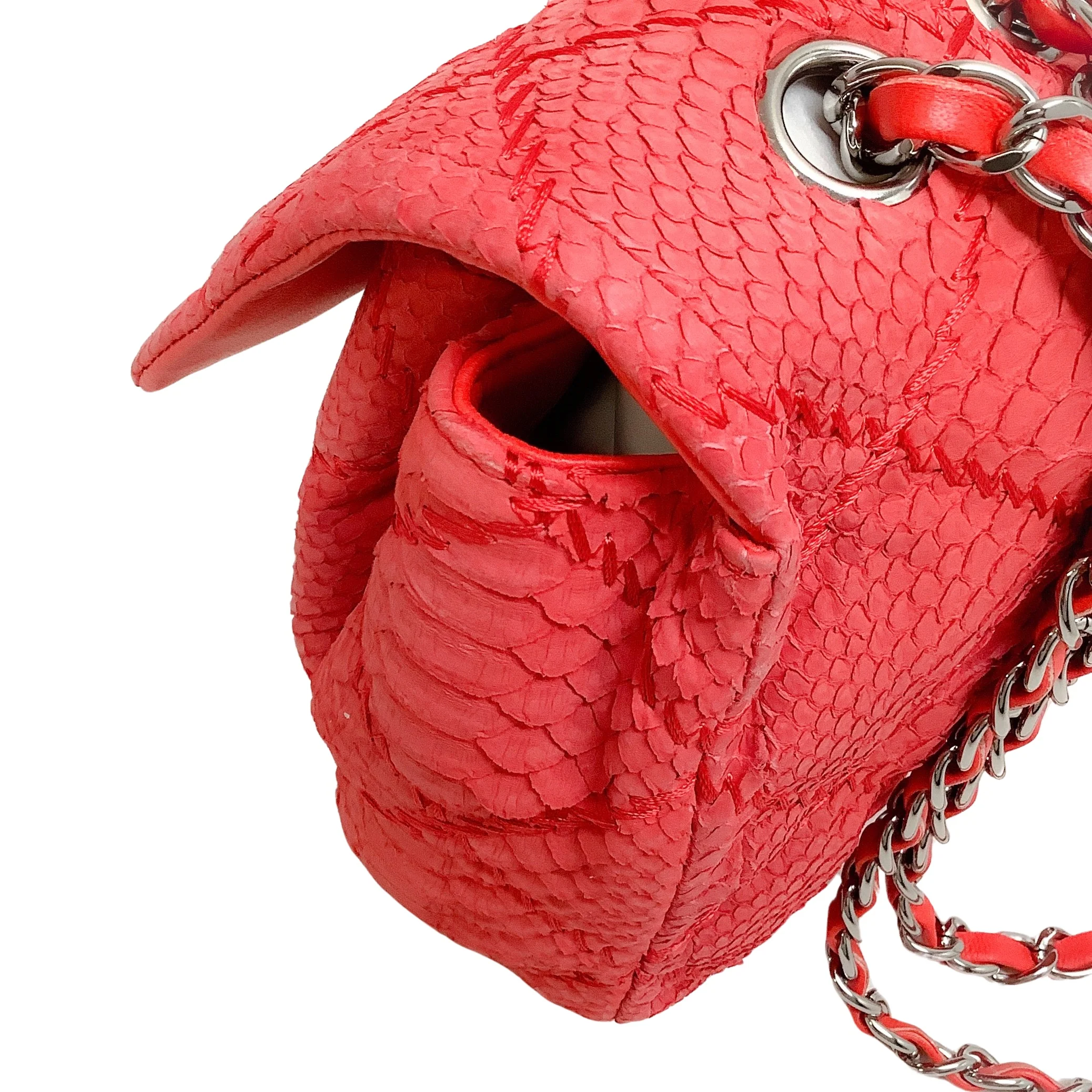 Chanel Coral Python Ultimate Stitch Bag - Image 10
