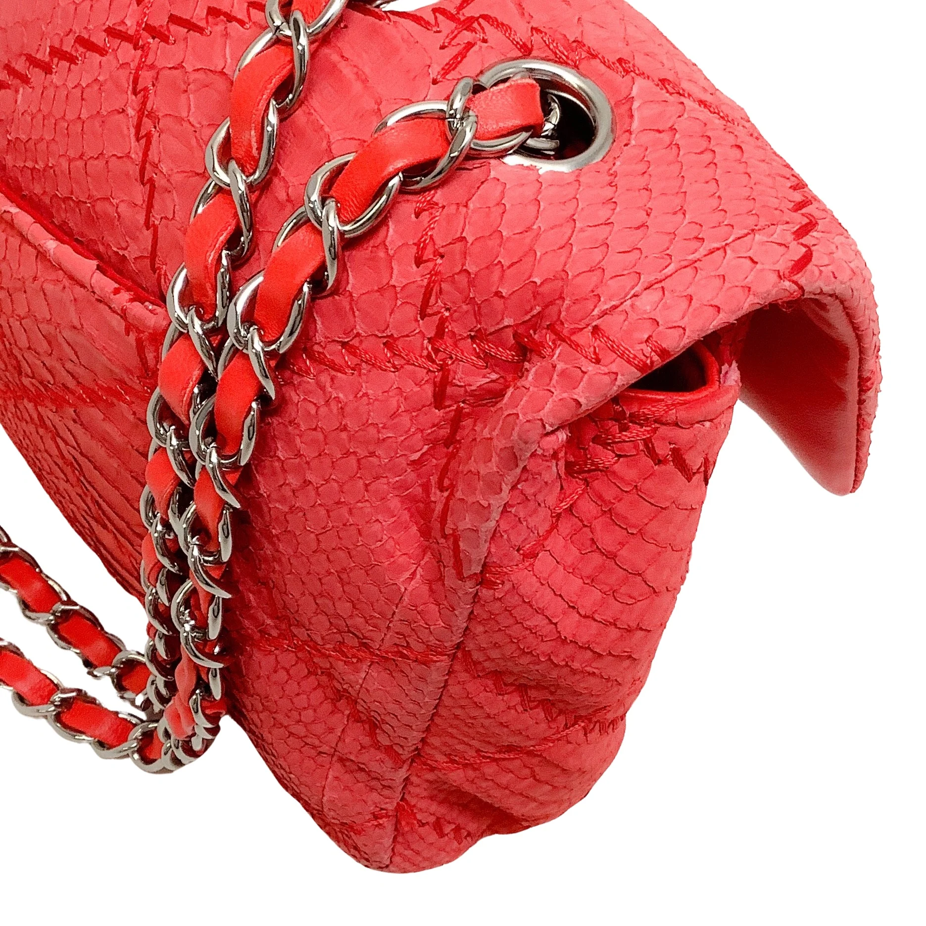 Chanel Coral Python Ultimate Stitch Bag - Image 11