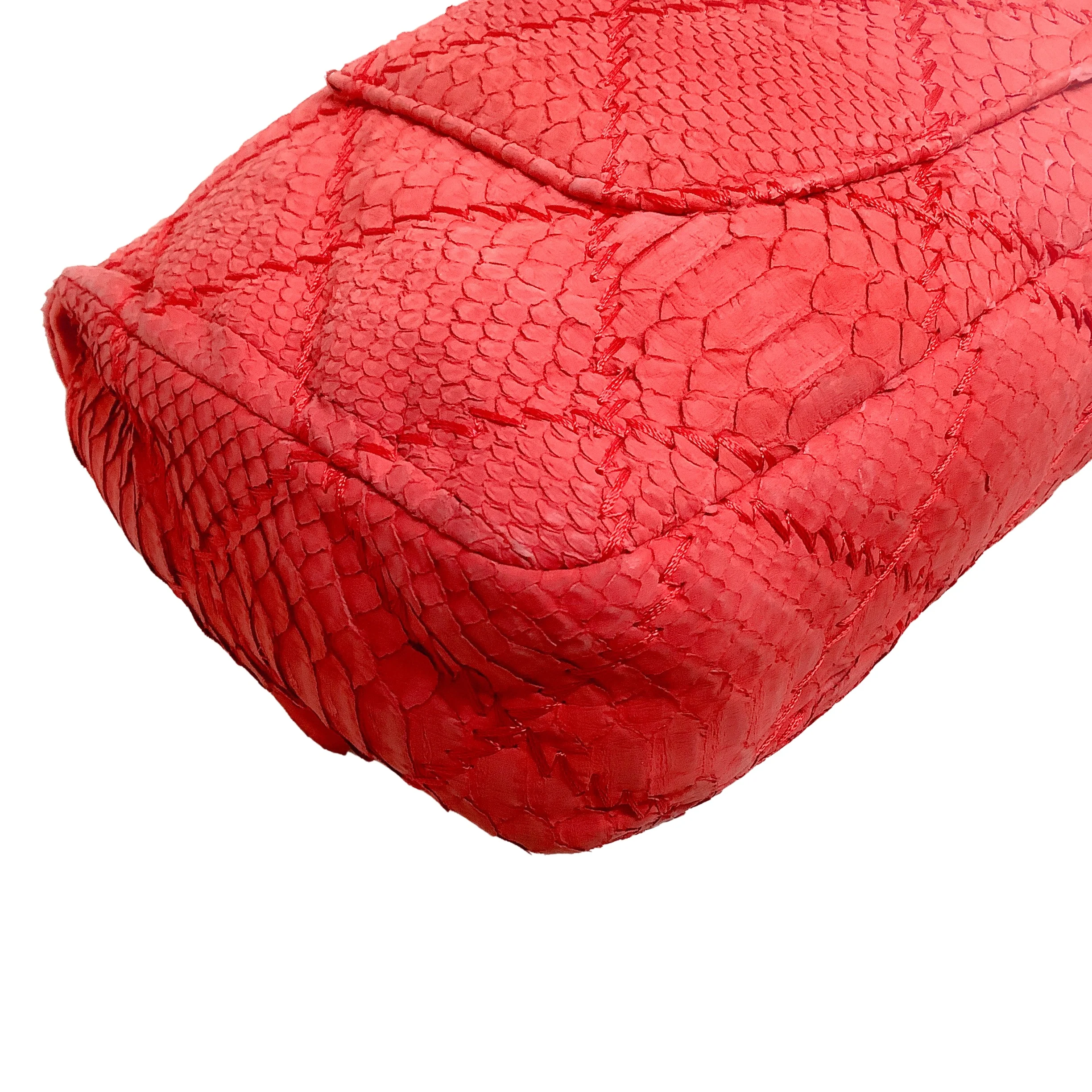 Chanel Coral Python Ultimate Stitch Bag - Image 8