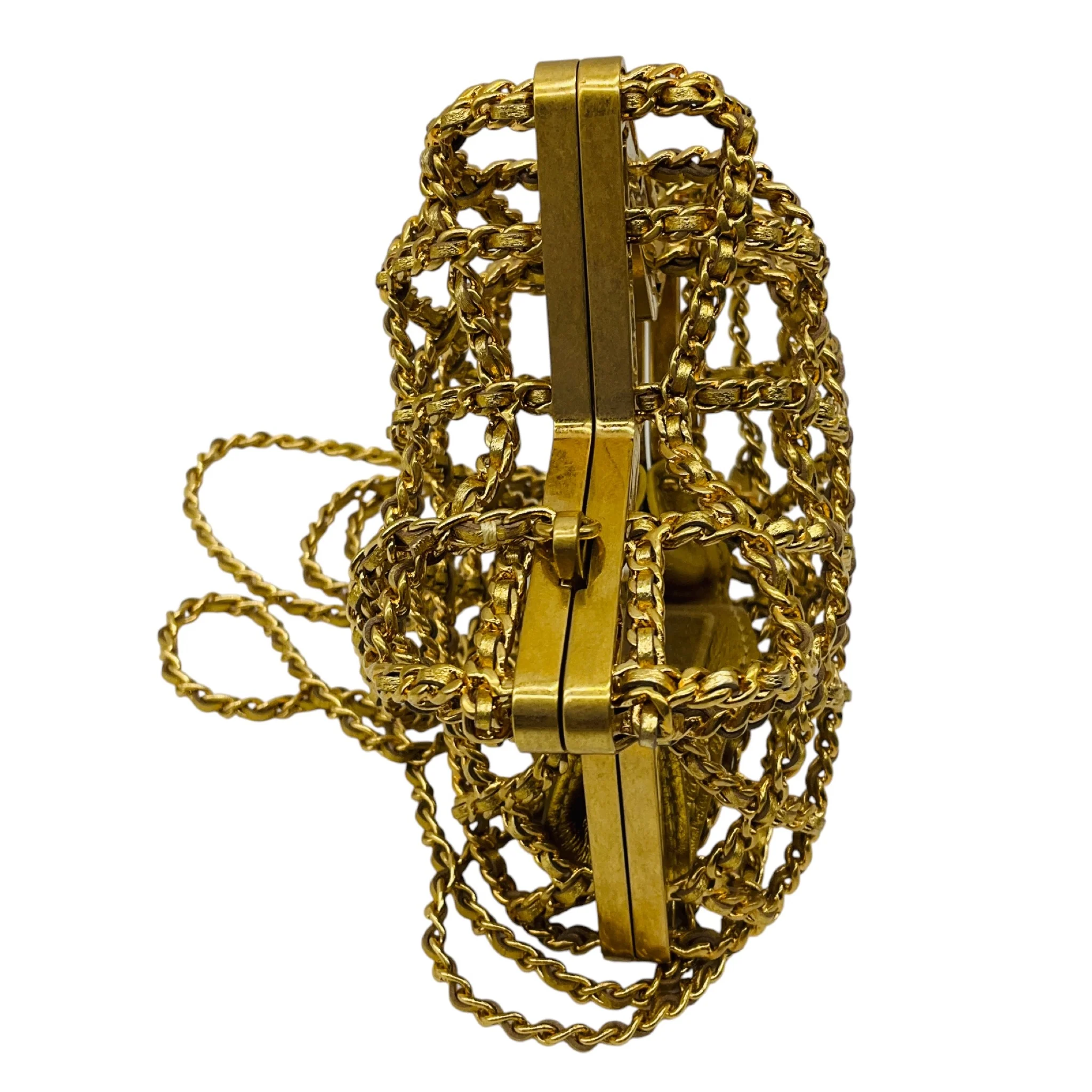 Chanel Gold 2023 Star Minaudiere Evening Bag - Image 2