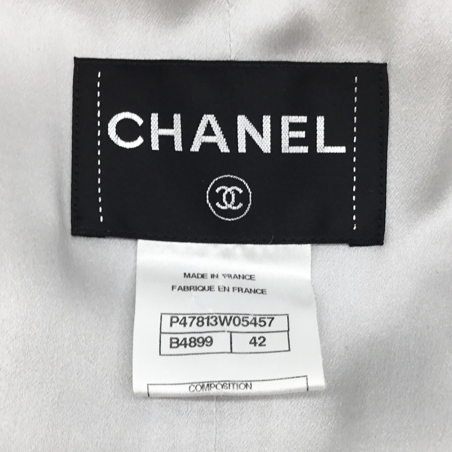 Chanel Grey Silk and Tweed Dress with Jacket - Image 7