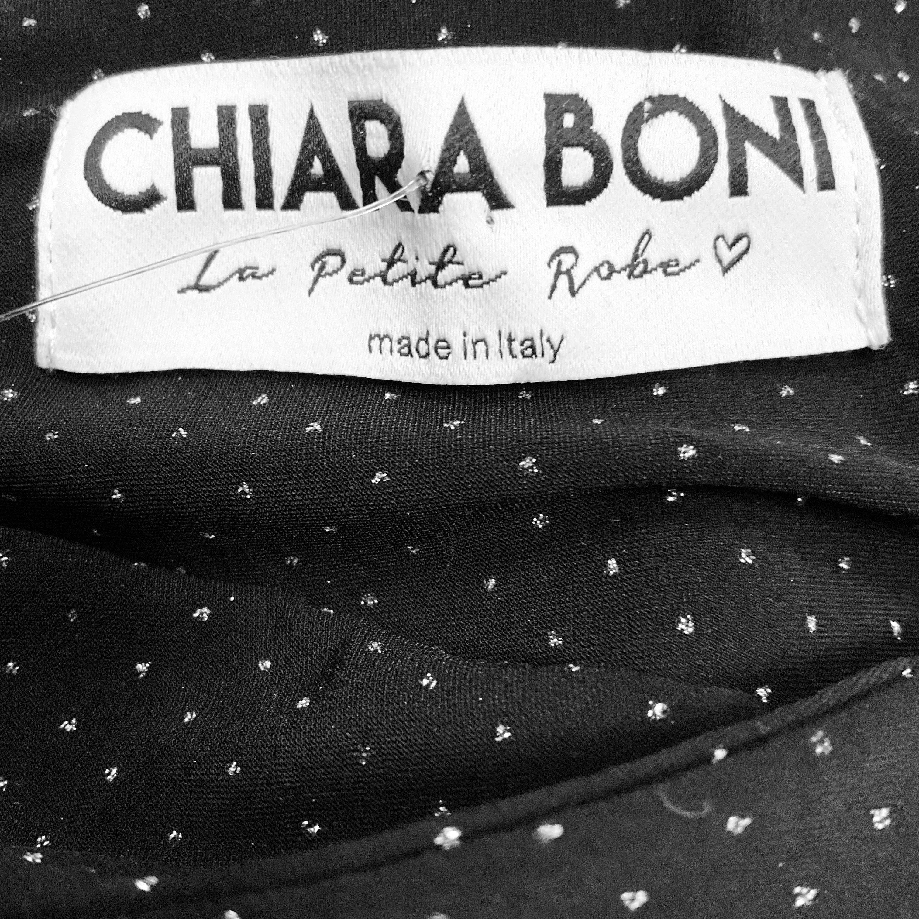 Chiara Boni La Petite Robe Black Tabhita Peplum Metallic Dot Dress - Image 4