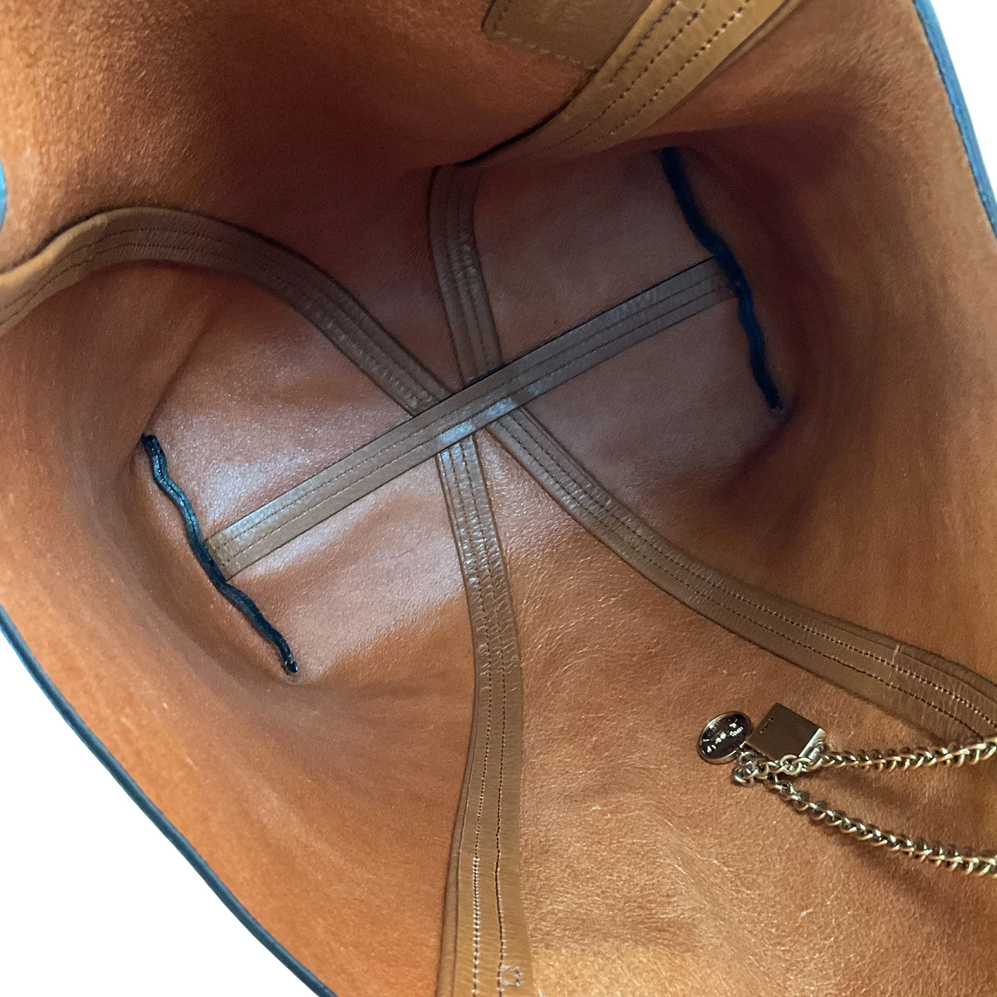 Chloe Clay Brown Spin Medium Tote Bag - Image 10