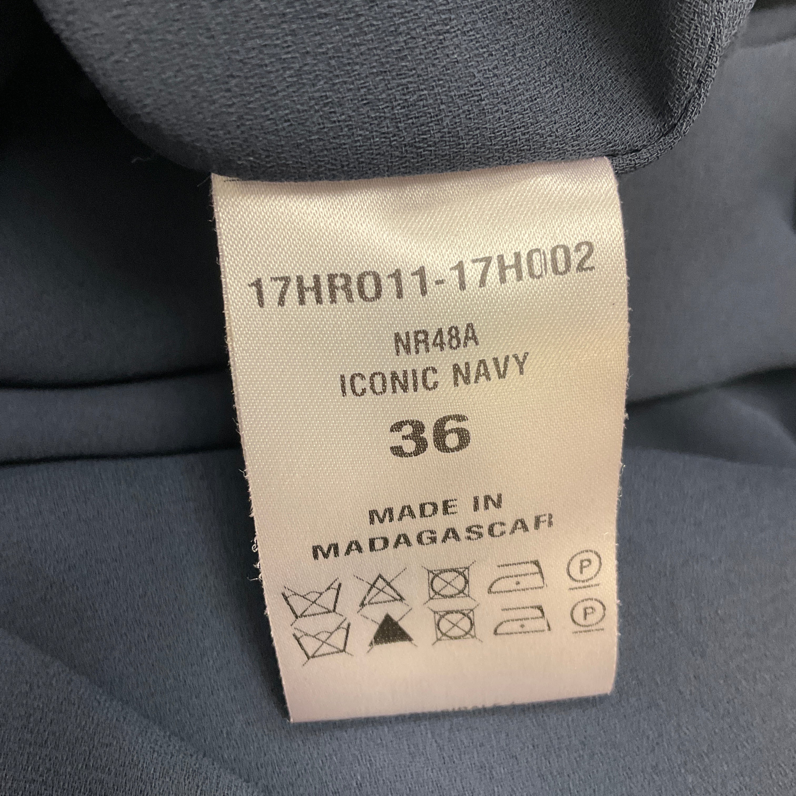 Chloe Iconic Navy Silk Chiffon Dress - Image 5