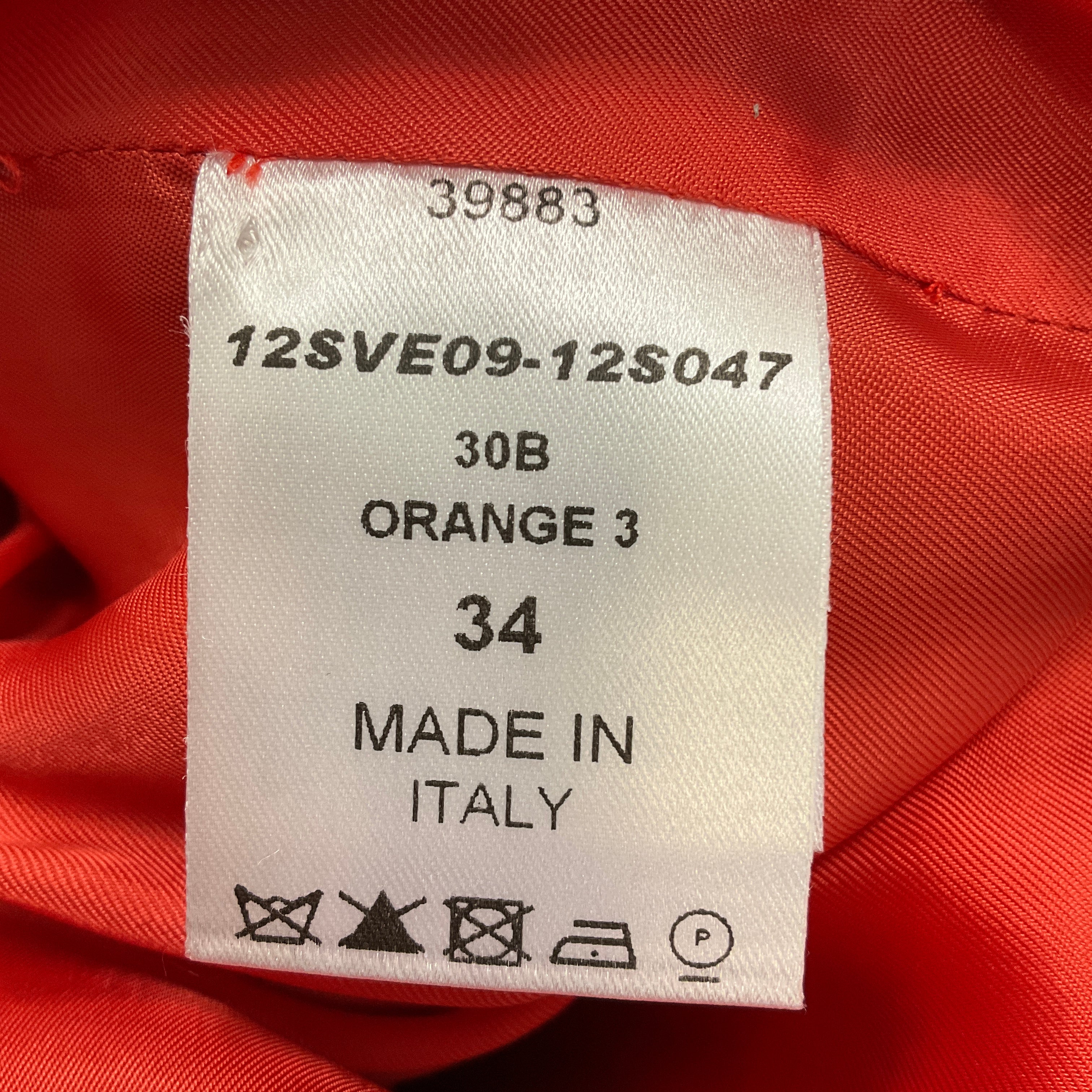 Chloe Orange Two Button Cotton Jacket - Image 6